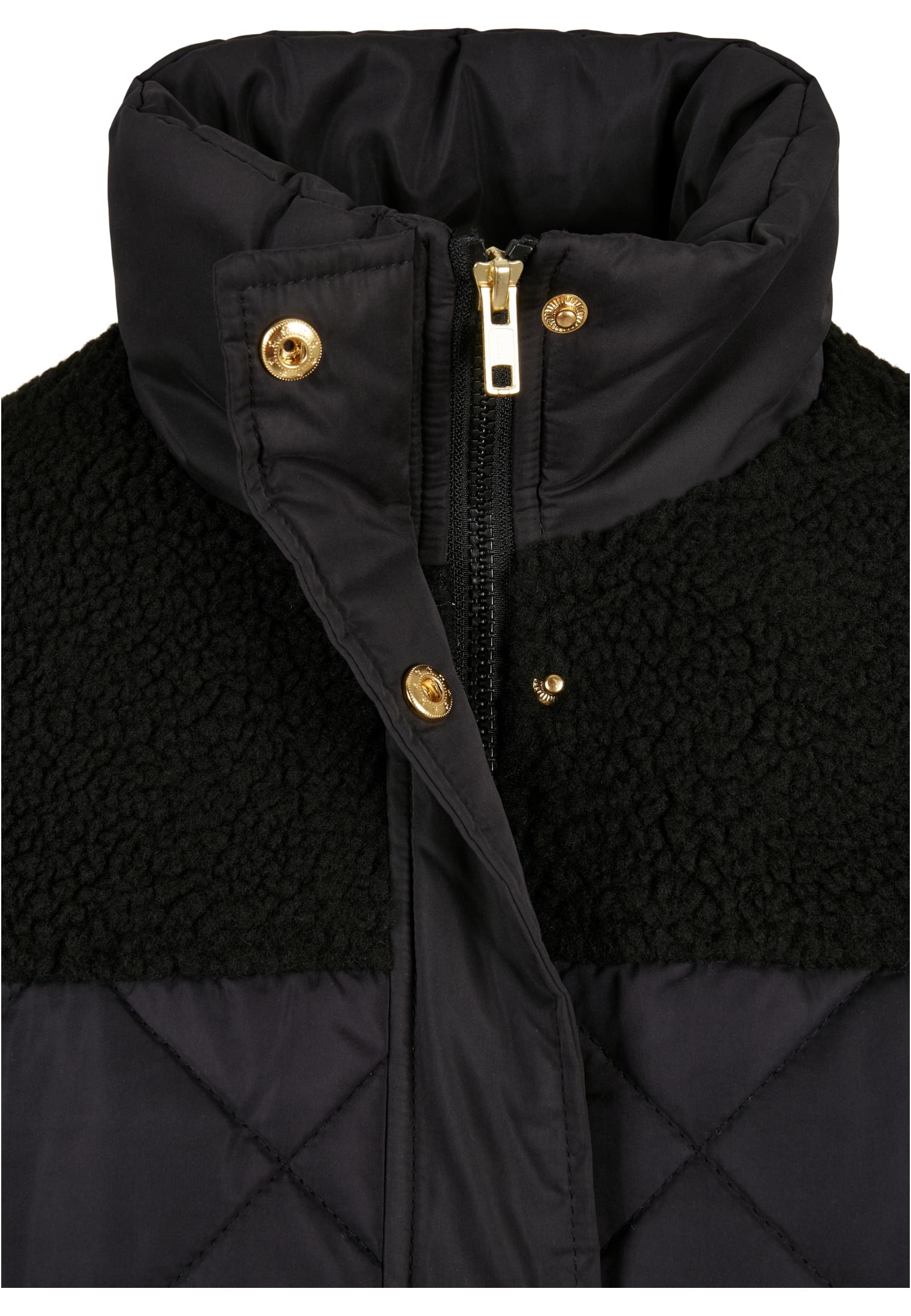 Ladies Oversized Diamond Quilt Puffer Jacket black 3XL - variant image 7