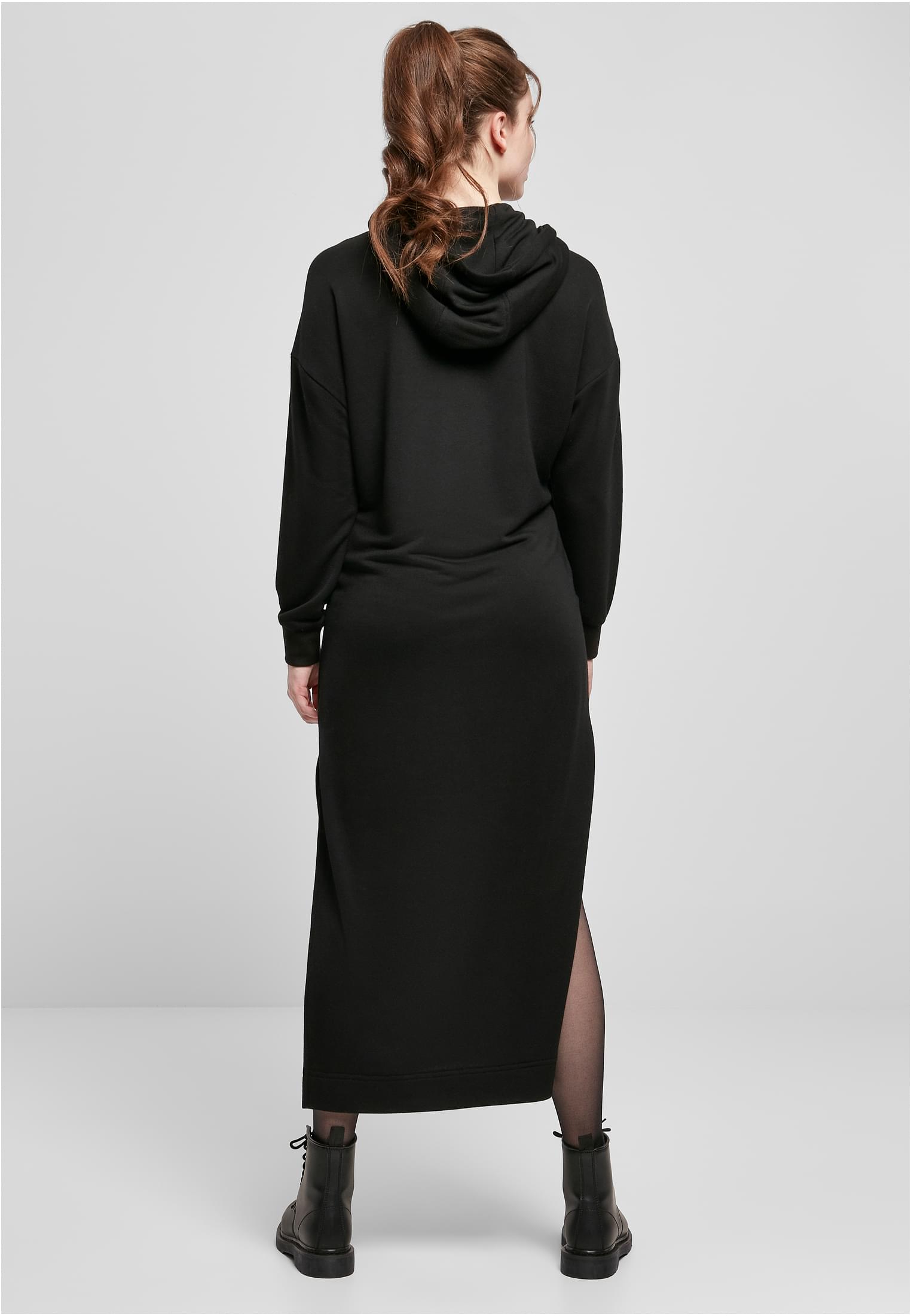 Ladies Modal Terry Long Hoody Dress black 3XL - variant image 2