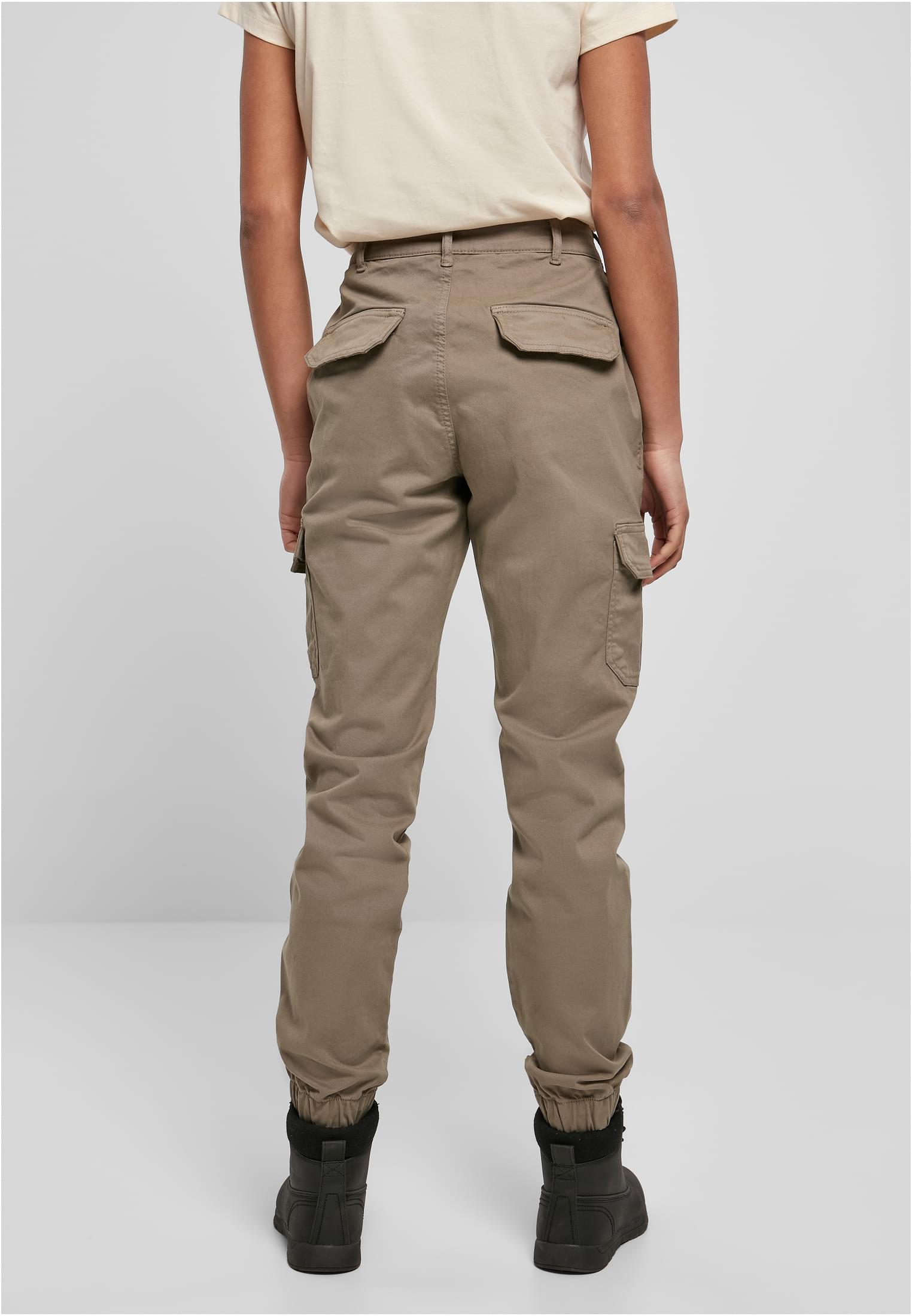 Pantalones cargo de cintura alta para mujer color taupe suave 26
 - variant image 2