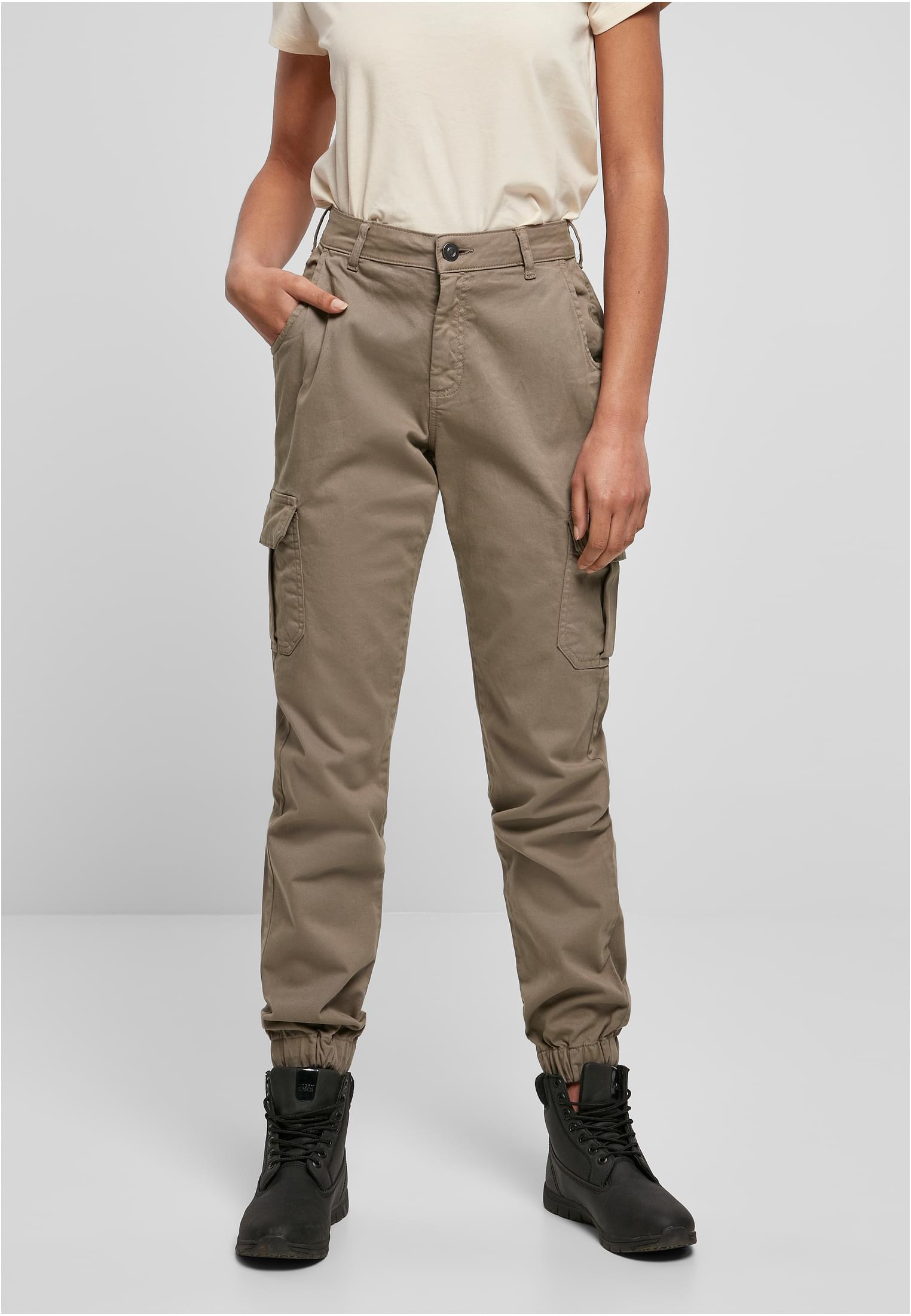 Ladies High Waist Cargo Pants softtaupe 26 - alternate variant 10