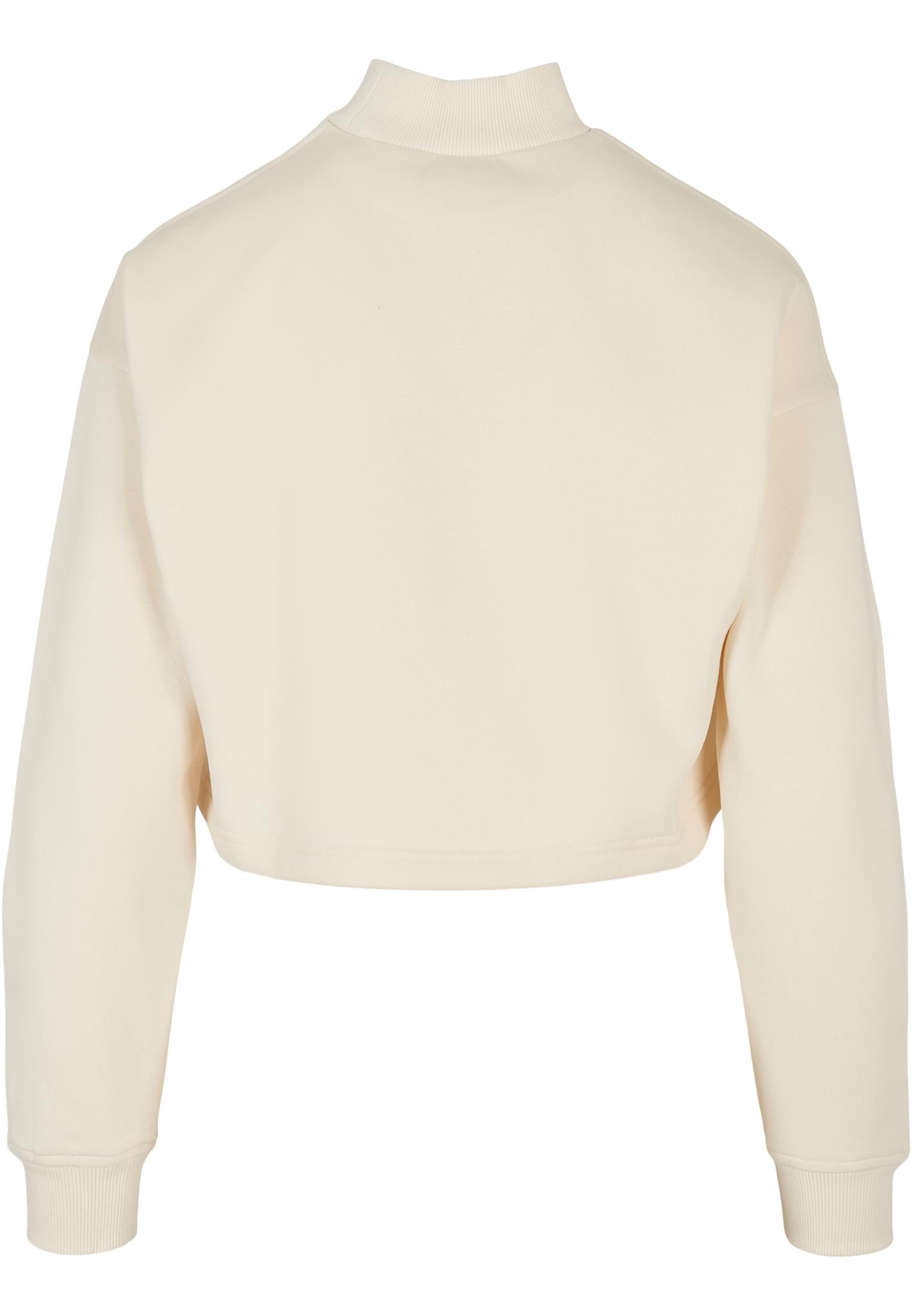 Ladies Cropped Oversized Sweat High Neck Crew whitesand 3XL - variant image 1