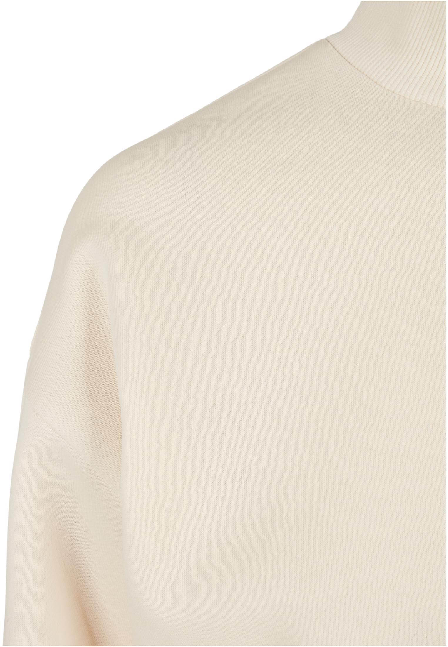 Ladies Cropped Oversized Sweat High Neck Crew whitesand 3XL - variant image 3