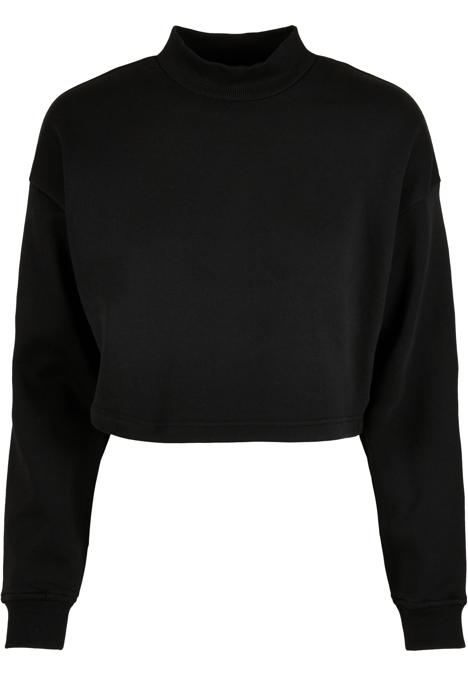 Ladies Cropped Oversized Sweat High Neck Crew black 3XL - variant image 4