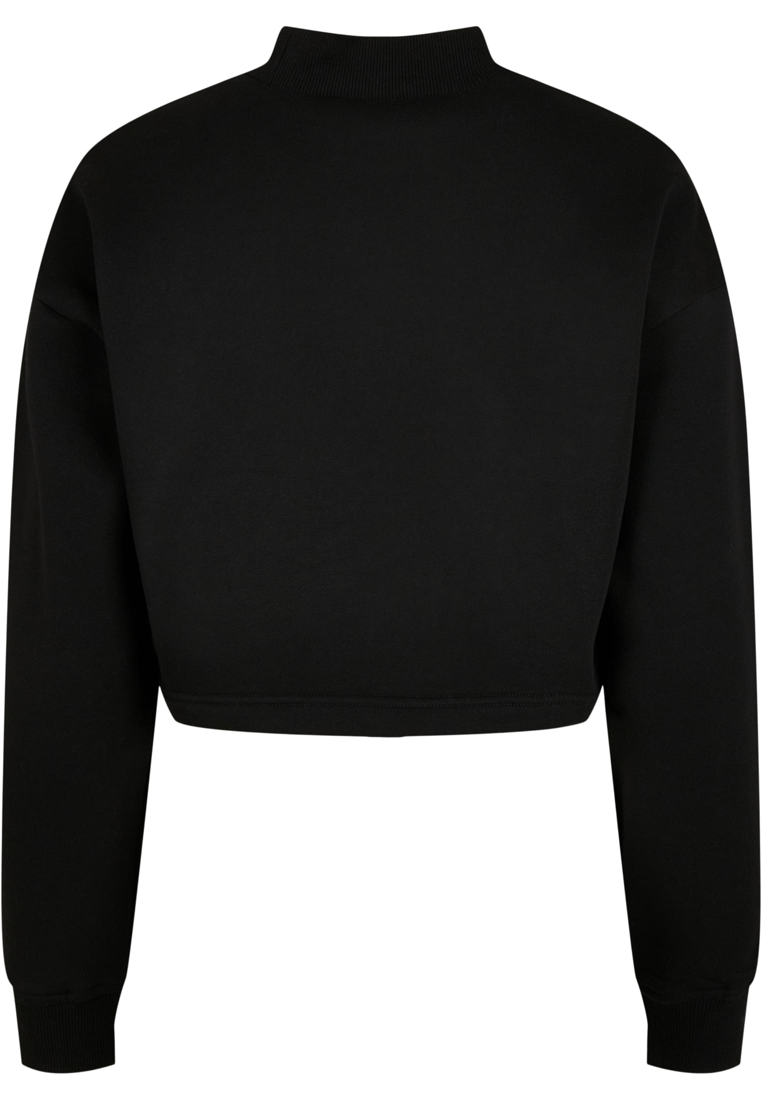 Ladies Cropped Oversized Sweat High Neck Crew black 3XL - variant image 5