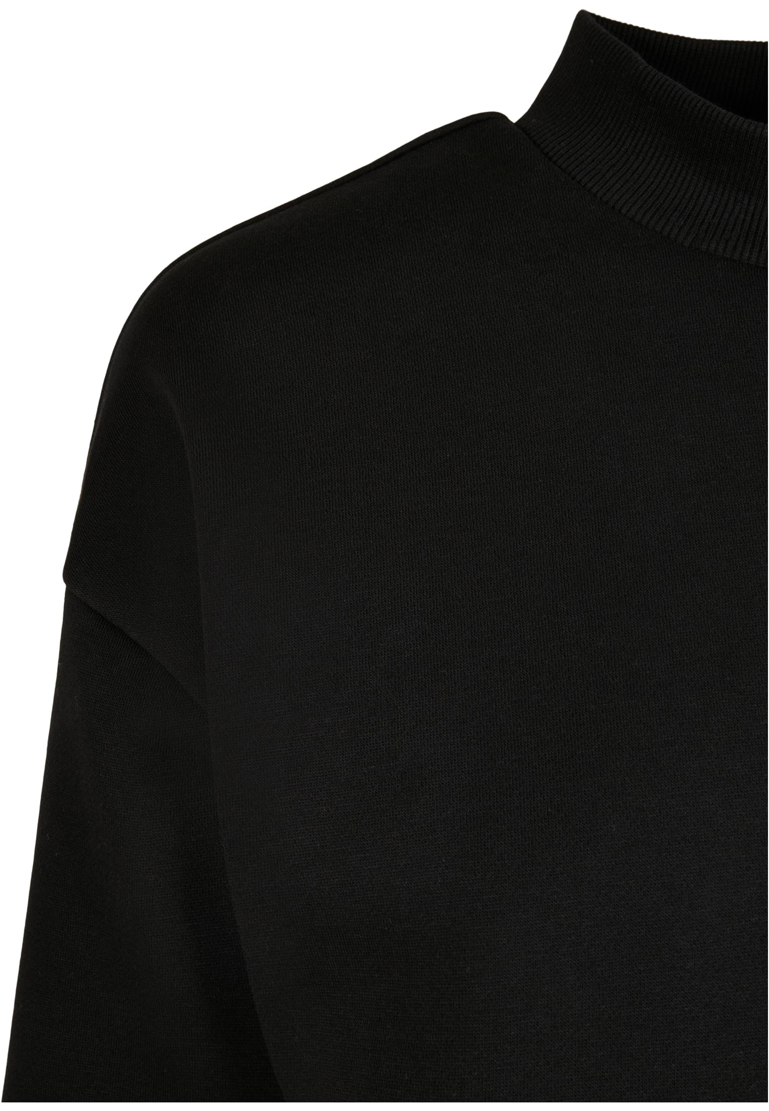 Ladies Cropped Oversized Sweat High Neck Crew black 3XL - variant image 7