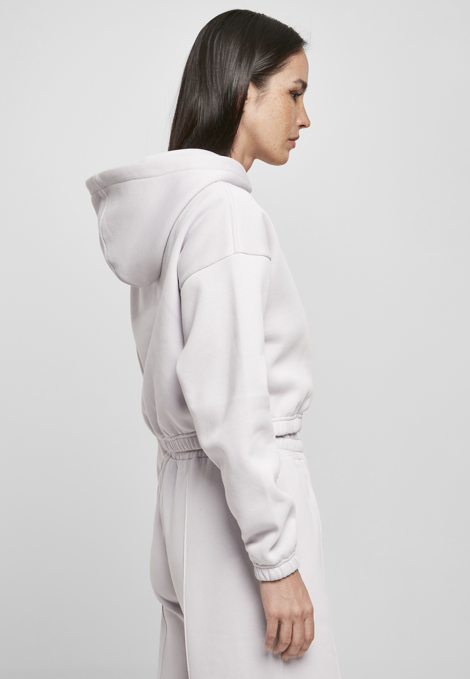 Ladies Short Oversized Sweat Hoody softlilac 3XL - variant image 3