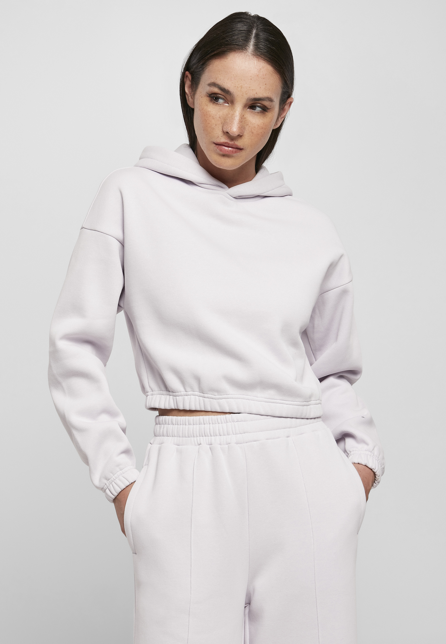 Ladies Short Oversized Sweat Hoody softlilac 3XL - alternate variant 2