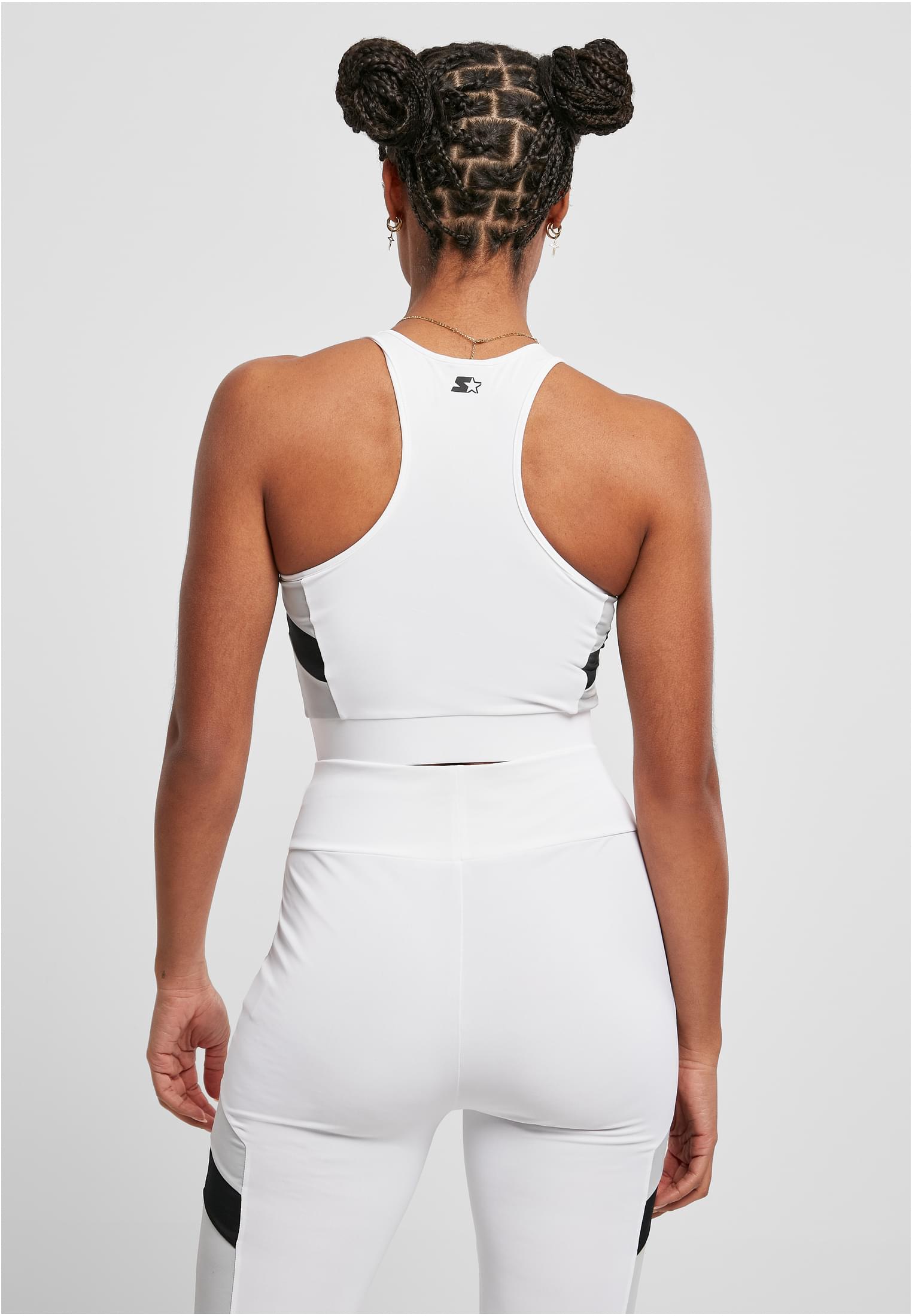 Ladies Starter Sports Cropped Top white/black L - variant image 2
