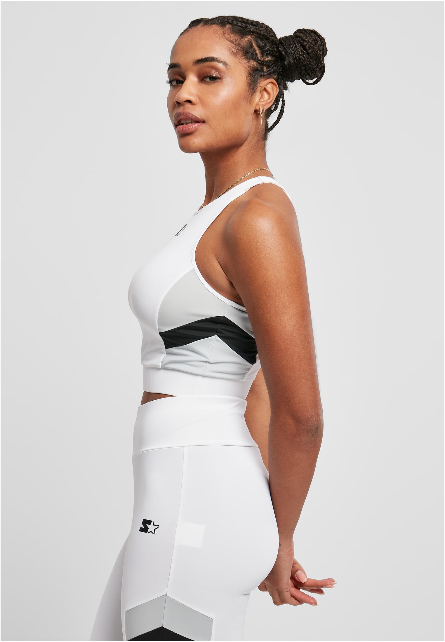 Ladies Starter Sports Cropped Top white/black L - variant image 1