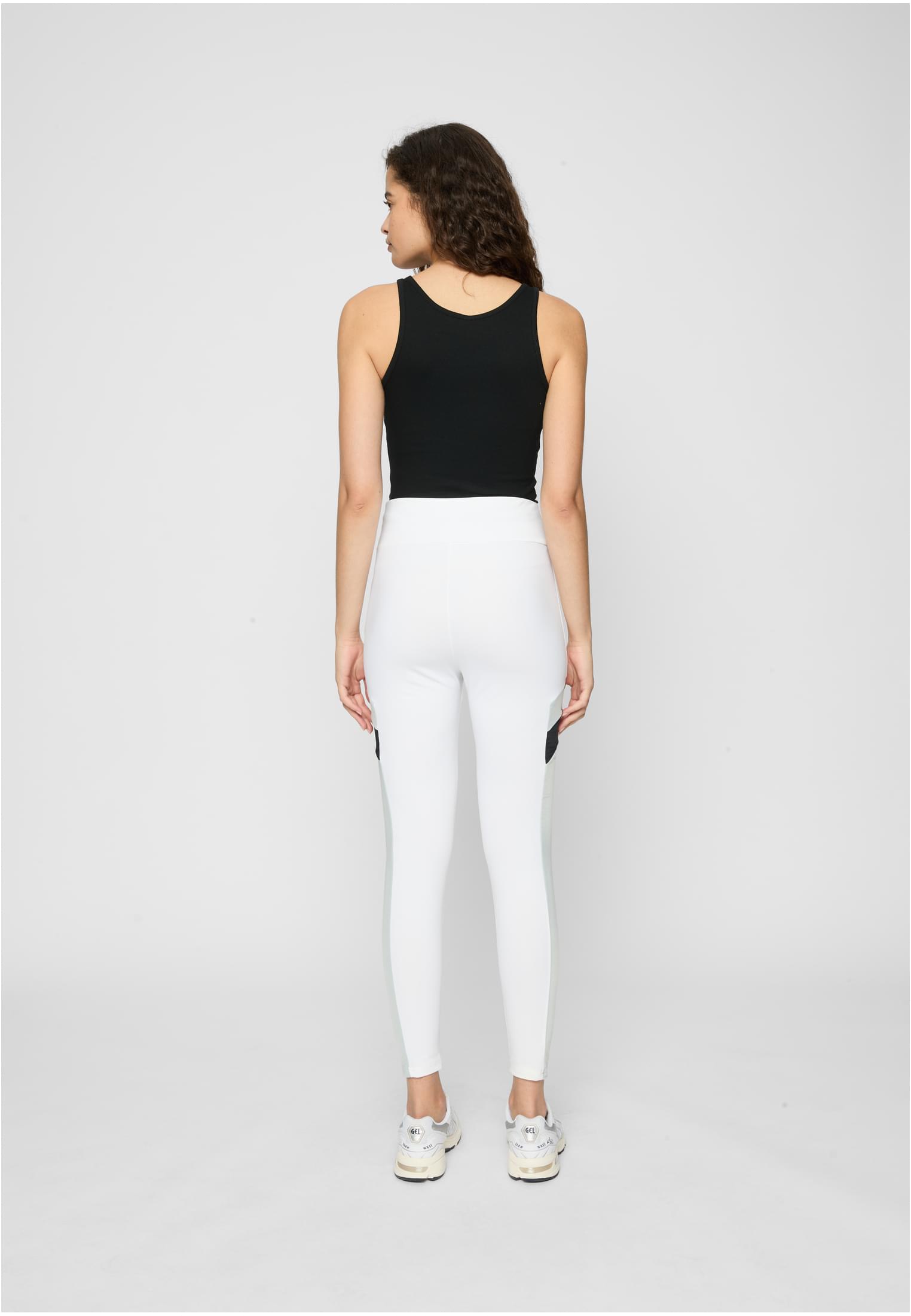 Ladies Starter Highwaist Sports Leggings white/black M - variant image 3