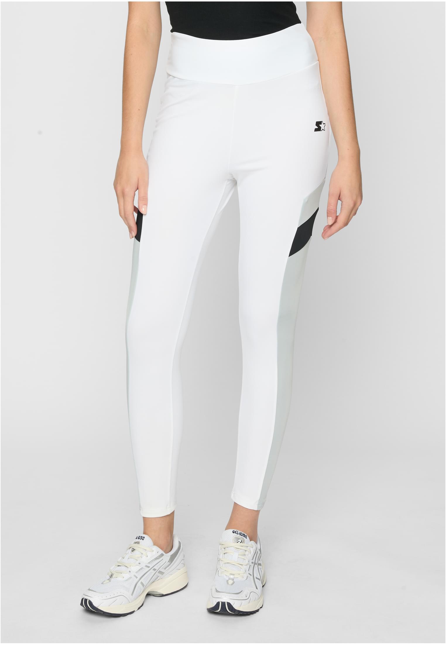 Ladies Starter Highwaist Sports Leggings white/black M - alternate variant 2
