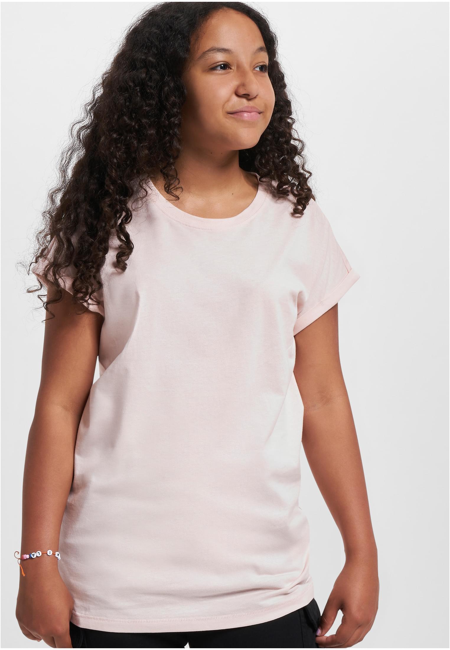 Girls Organic Extended Shoulder Tee pink 110/116 - alternate variant 2