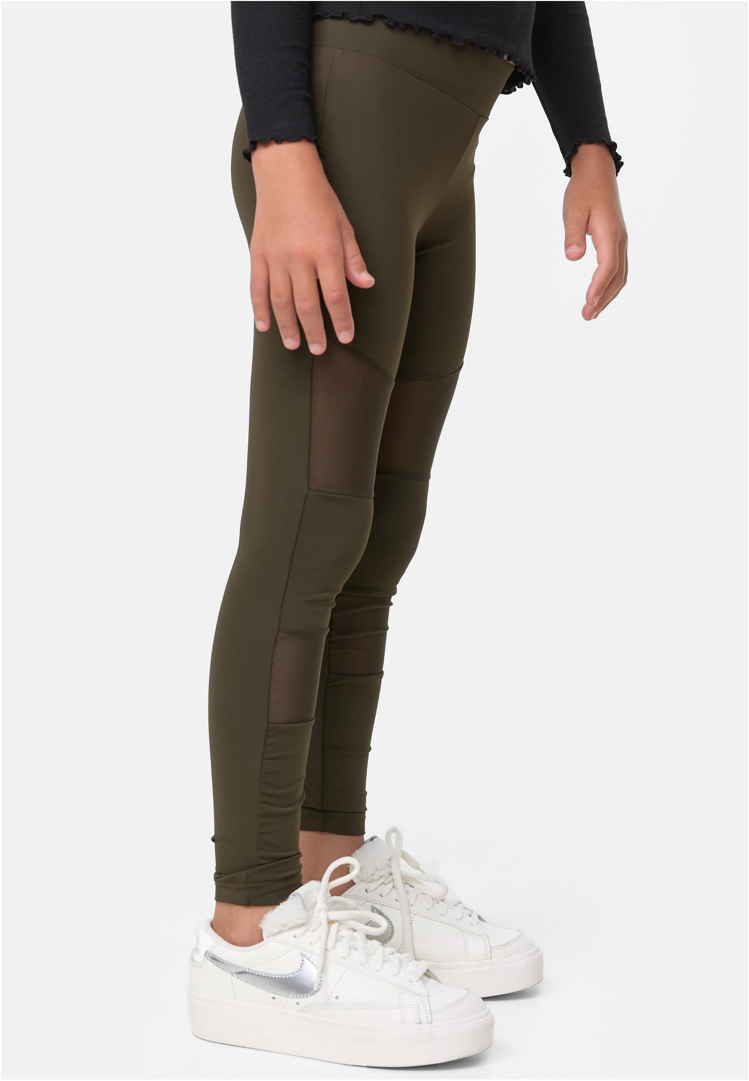 Mädchen Tech Mesh Leggings dunkeloliv 110/116
 - variant image 3