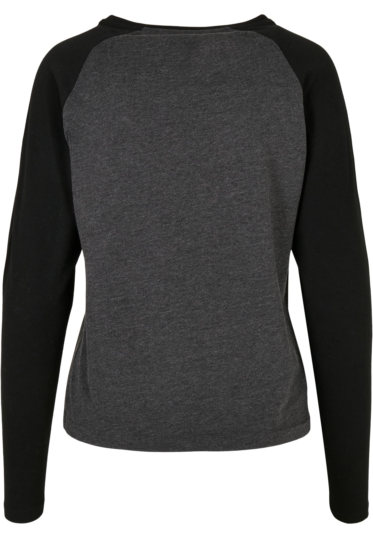 Ladies Contrast Raglan Longsleeve charcoal/black 3XL - variant image 6