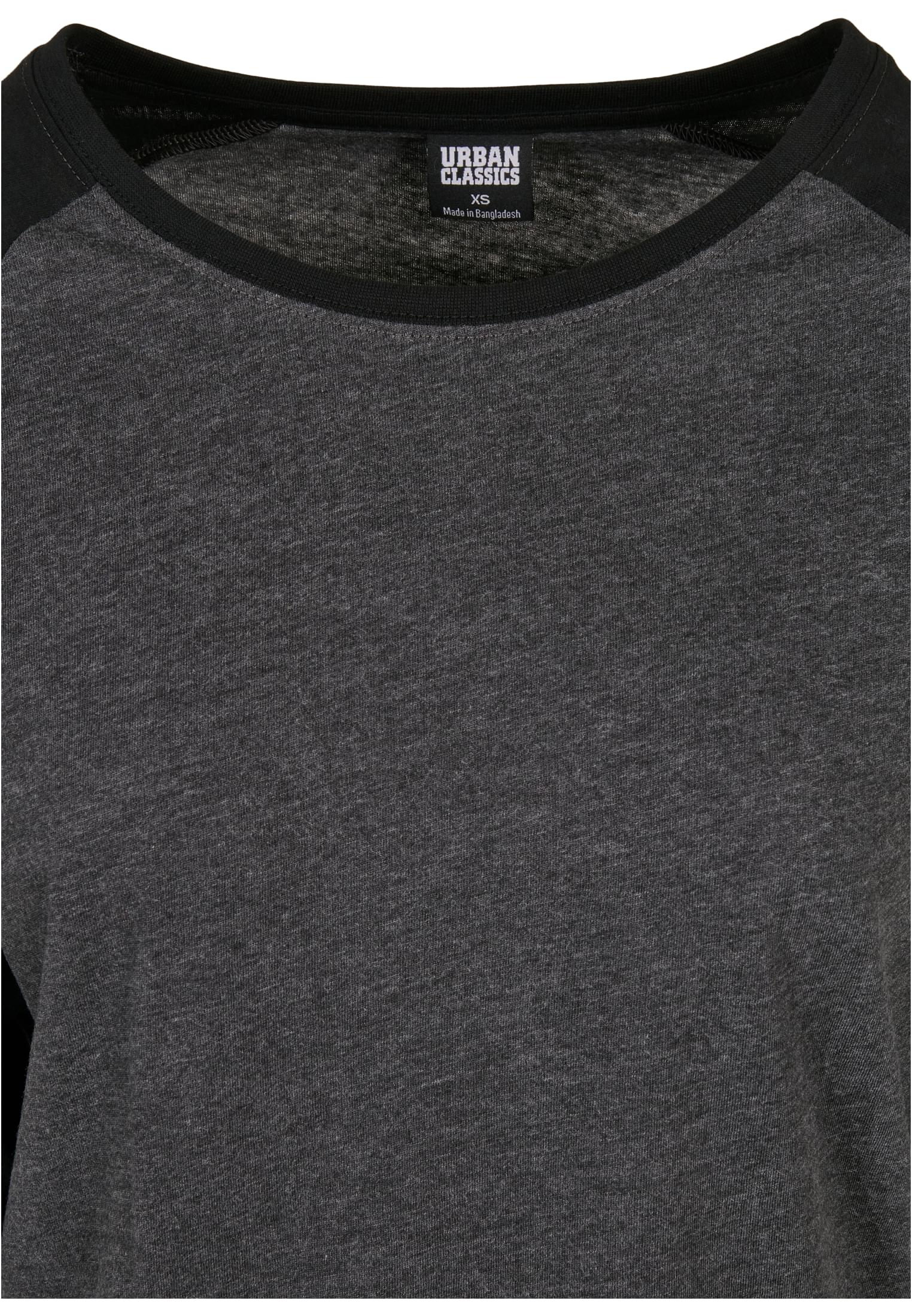 Ladies Contrast Raglan Longsleeve charcoal/black 3XL - variant image 7