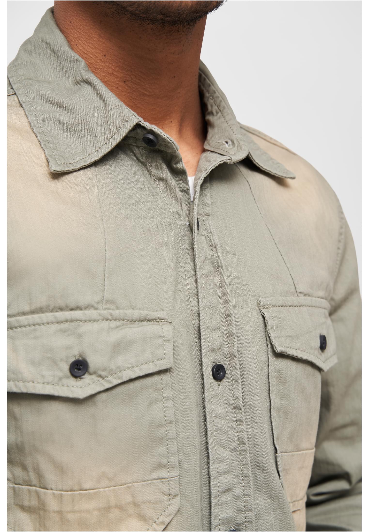 Camisa de mezclilla Hardee gris verde oliva 3XL
 - variant image 5