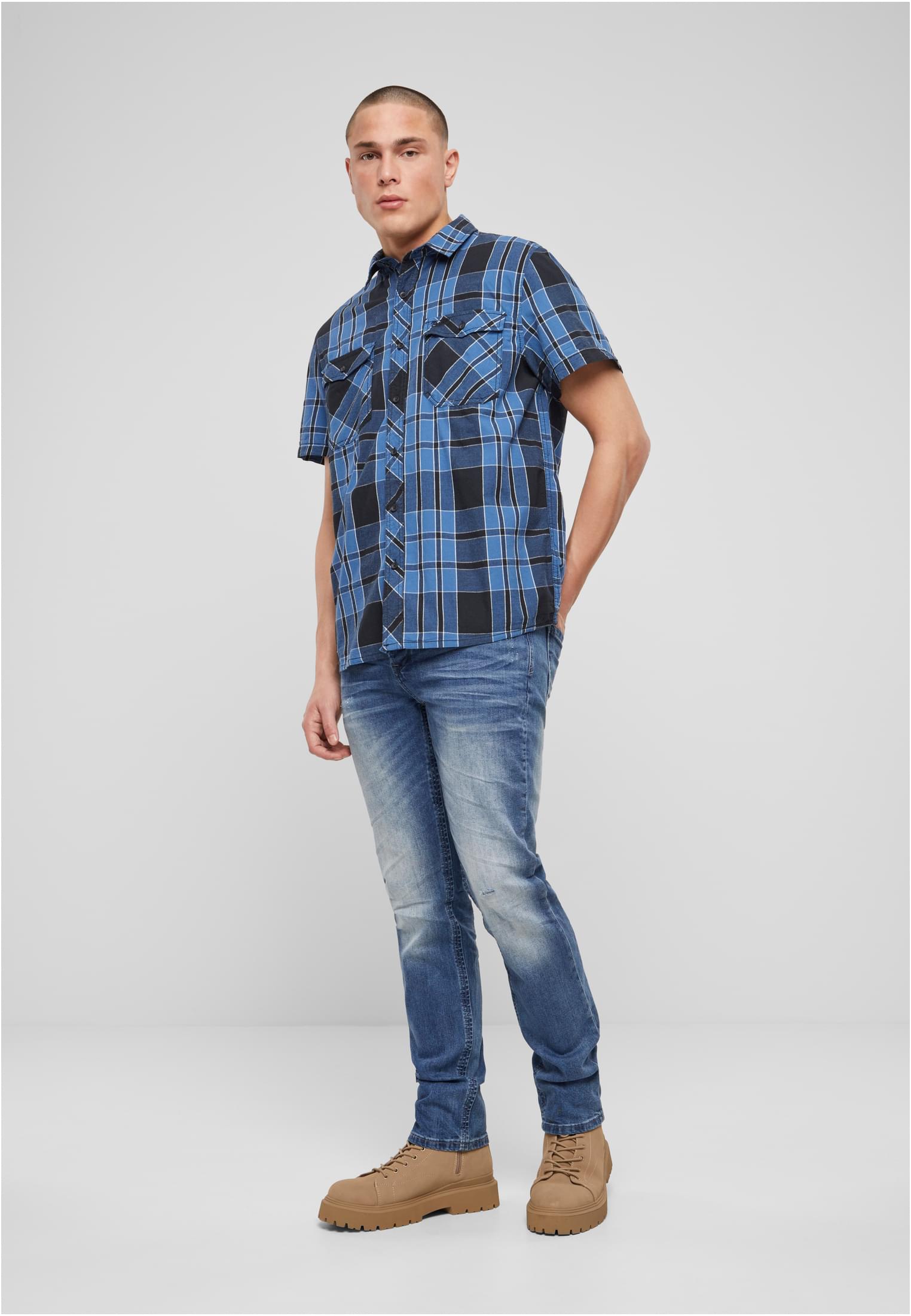 Roadstar Camiseta check indigo 3XL
 - variant image 4