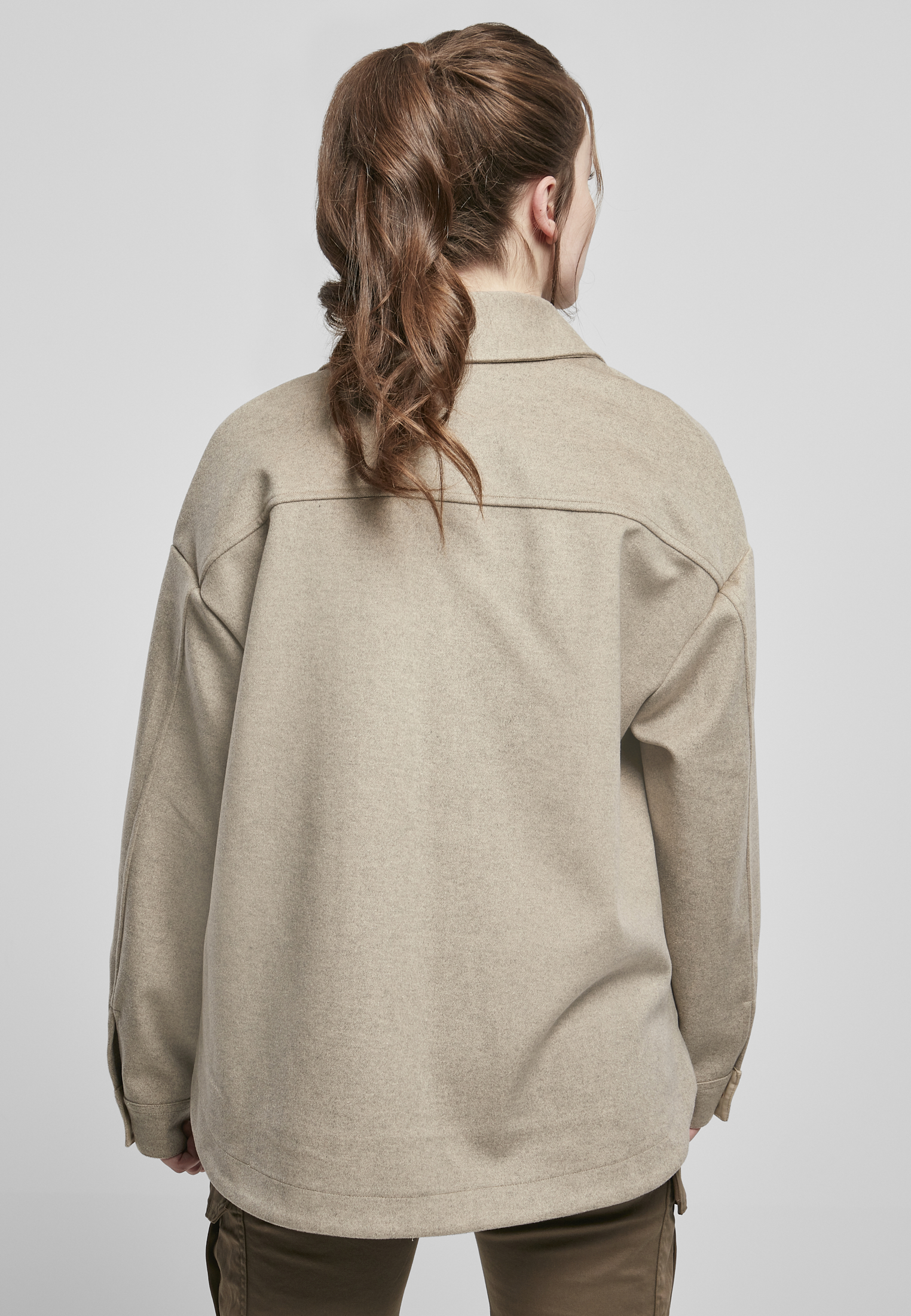 Ladies Classic Overshirt lighttaupe 3XL - variant image 2