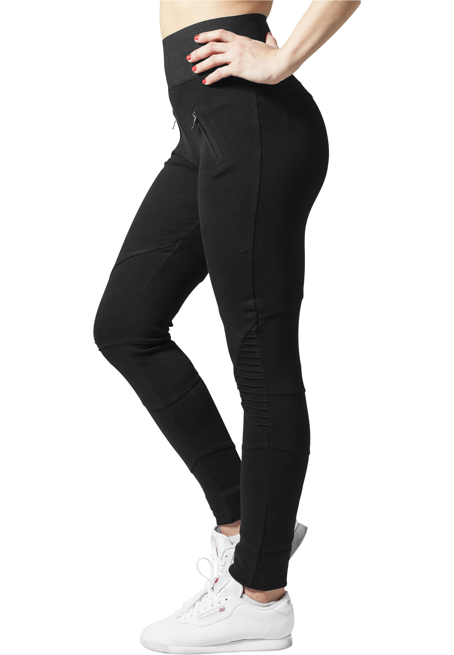 Ladies Interlock High Waist Leggings blk/blk L - variant image 1