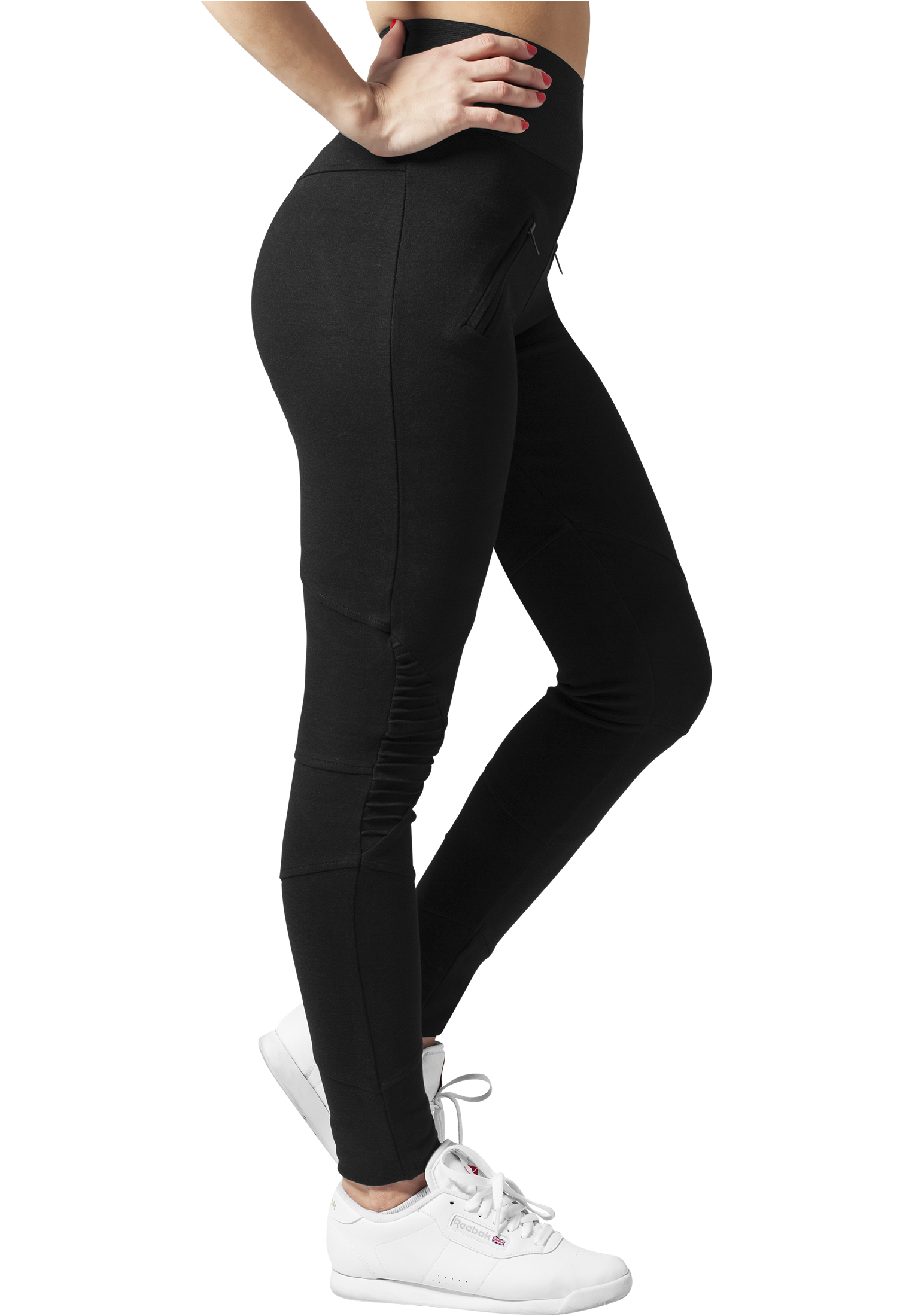 Ladies Interlock High Waist Leggings blk/blk L - variant image 3