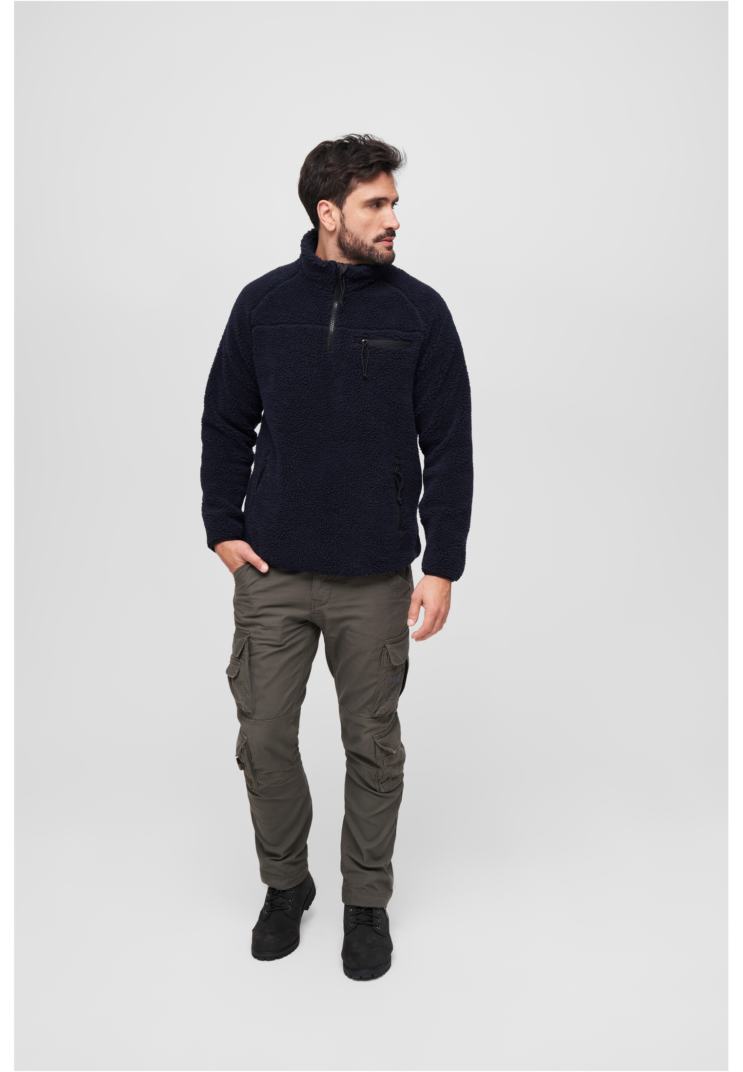 Teddyfleece Troyer azul marino 3XL
 - variant image 4