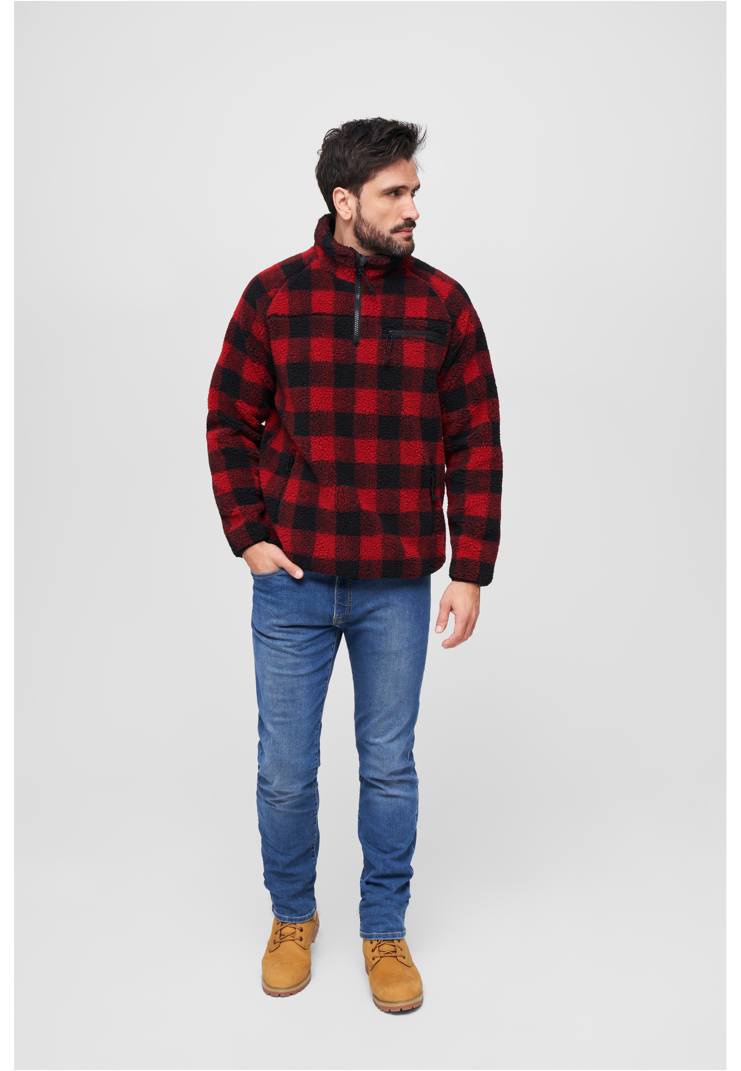 Teddyfleece Troyer rojo/negro 3XL
 - variant image 4