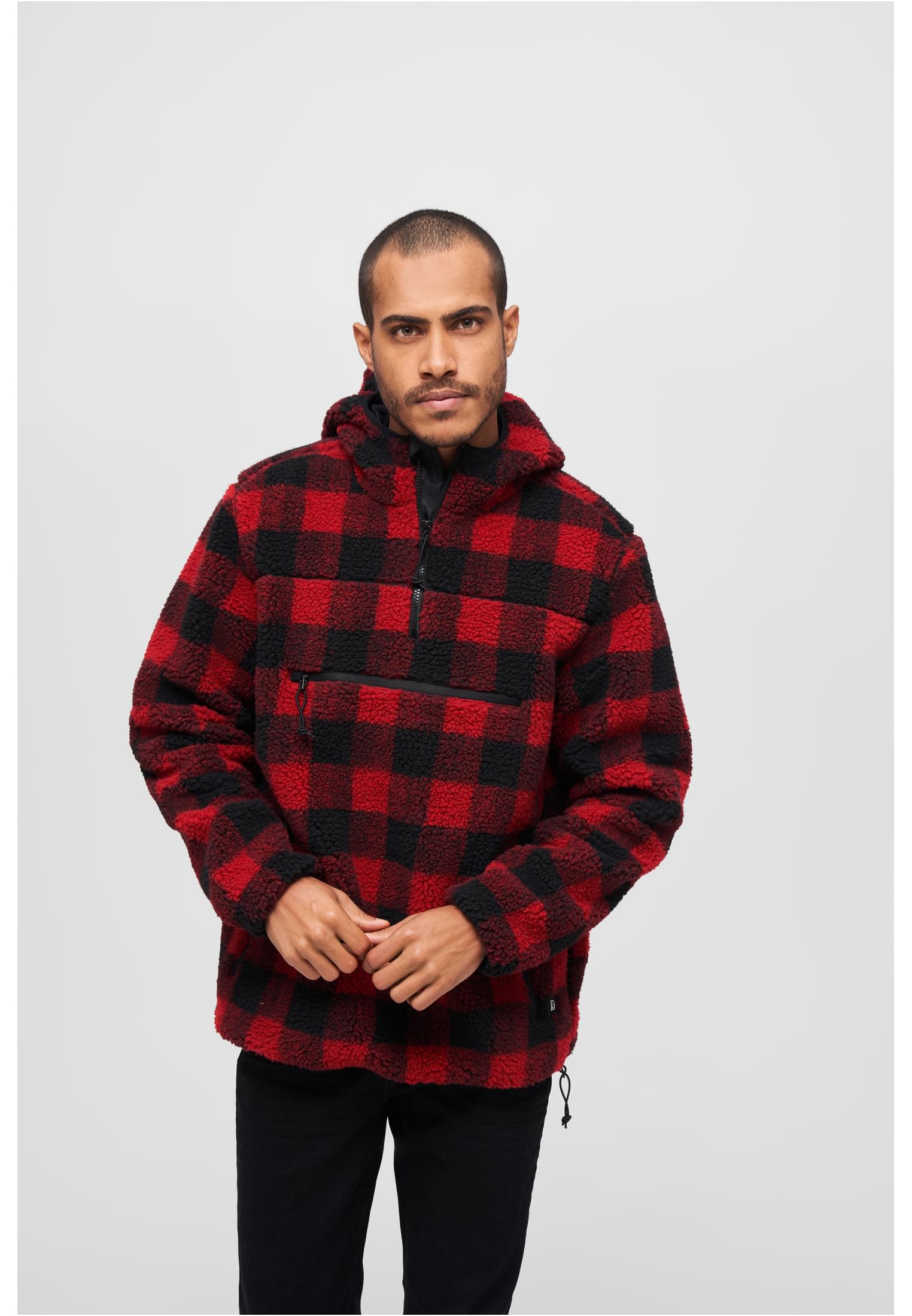 Teddyfleece Worker Pullover rojo/negro 4XL
 - variant image 5