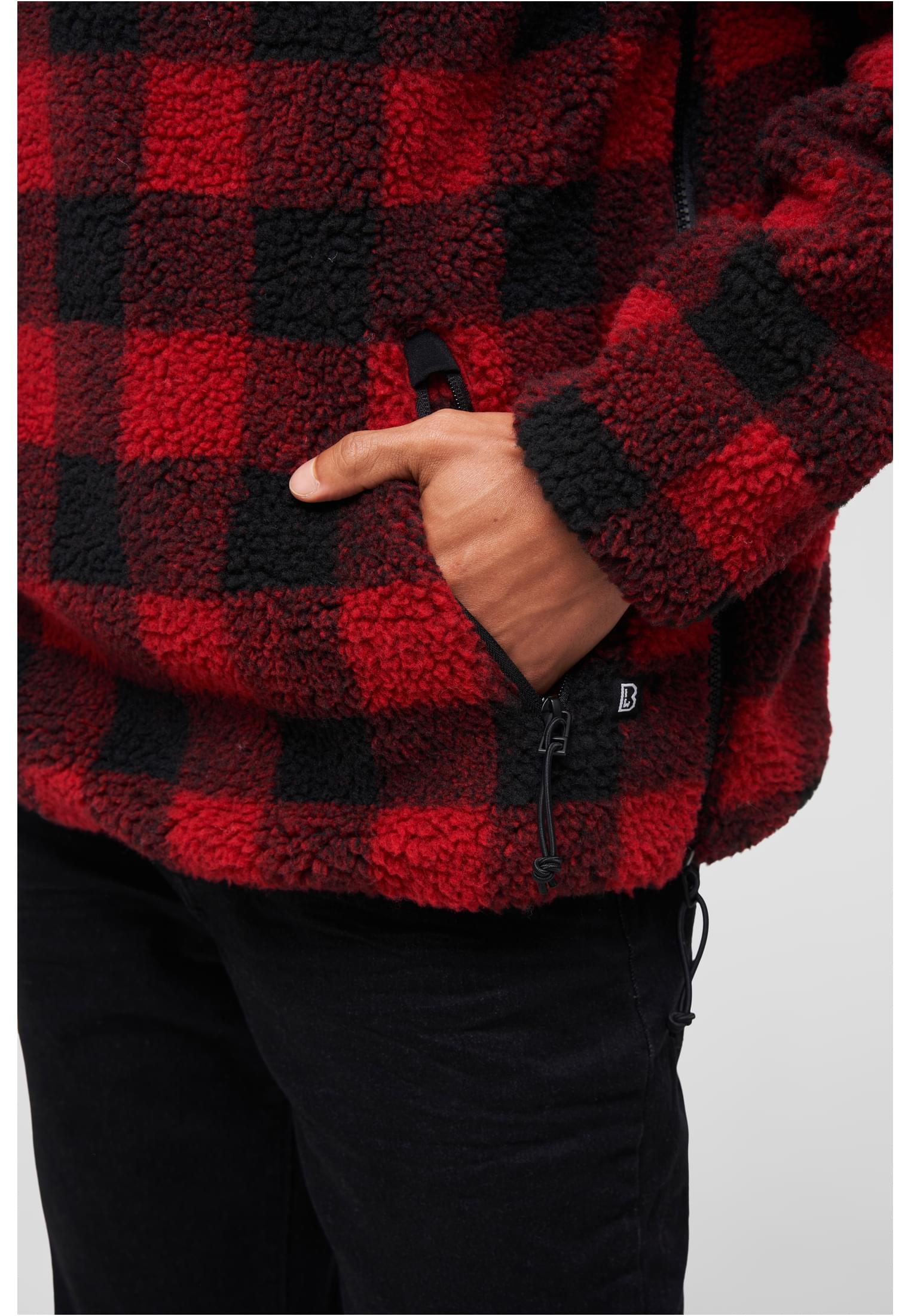 Teddyfleece Worker Pullover rojo/negro 4XL
 - variant image 6