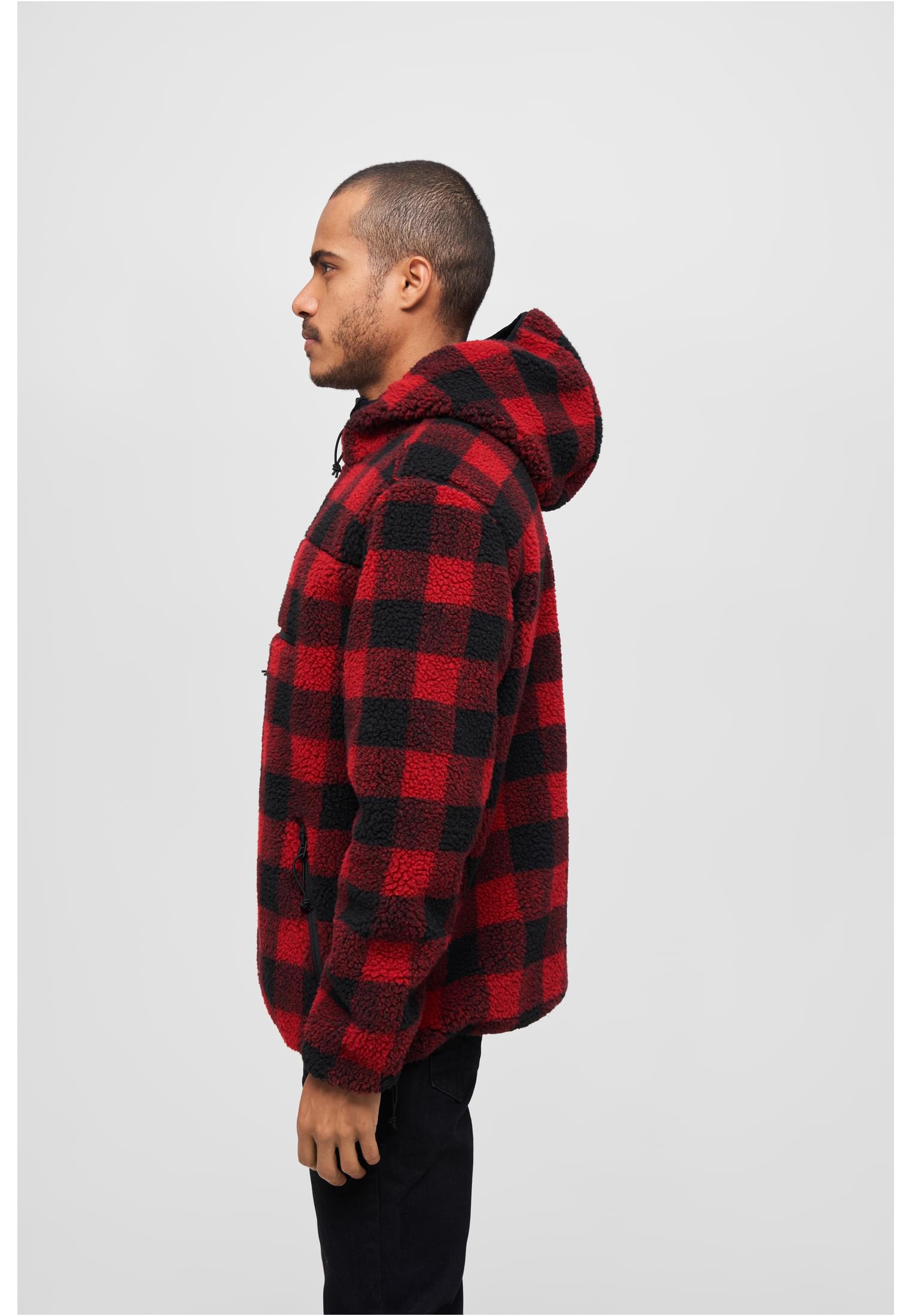 Teddyfleece Worker Pullover rojo/negro 4XL
 - variant image 1