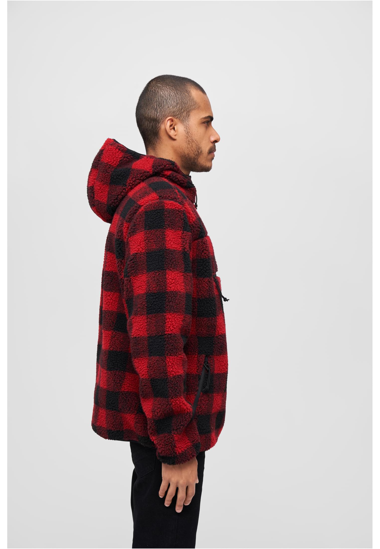 Teddyfleece Worker Pullover rojo/negro 4XL
 - variant image 3