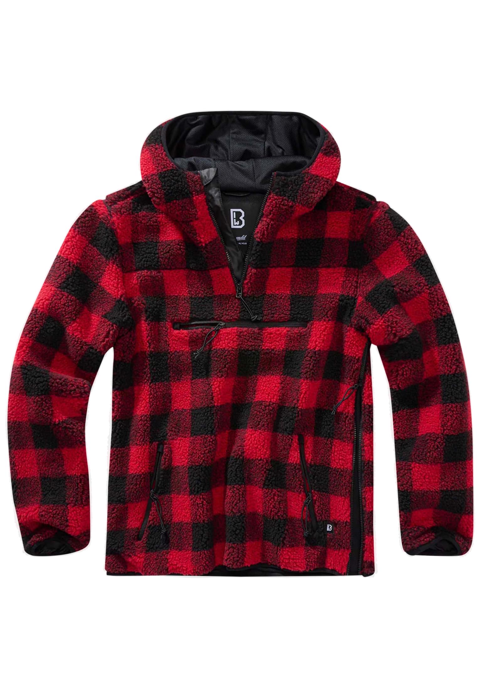 Teddyfleece Worker Pullover rojo/negro 4XL
 - variant image 7