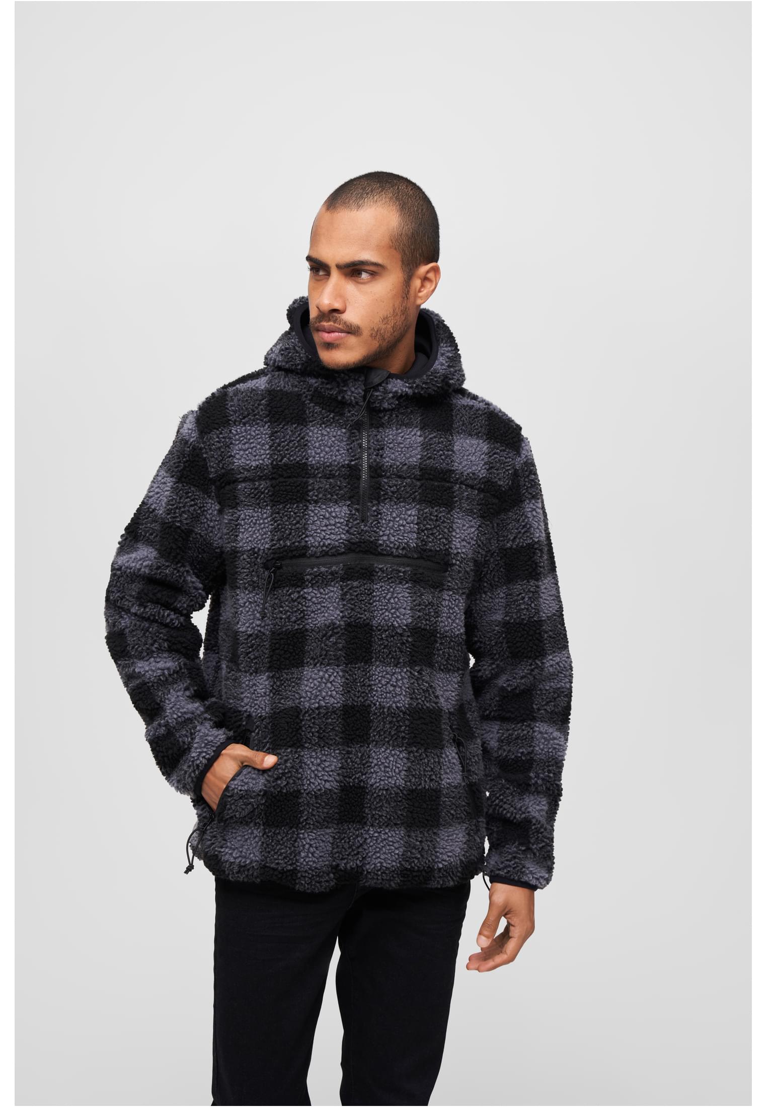 Teddyfleece Worker Pullover negro/gris 3XL
 - variant image 5