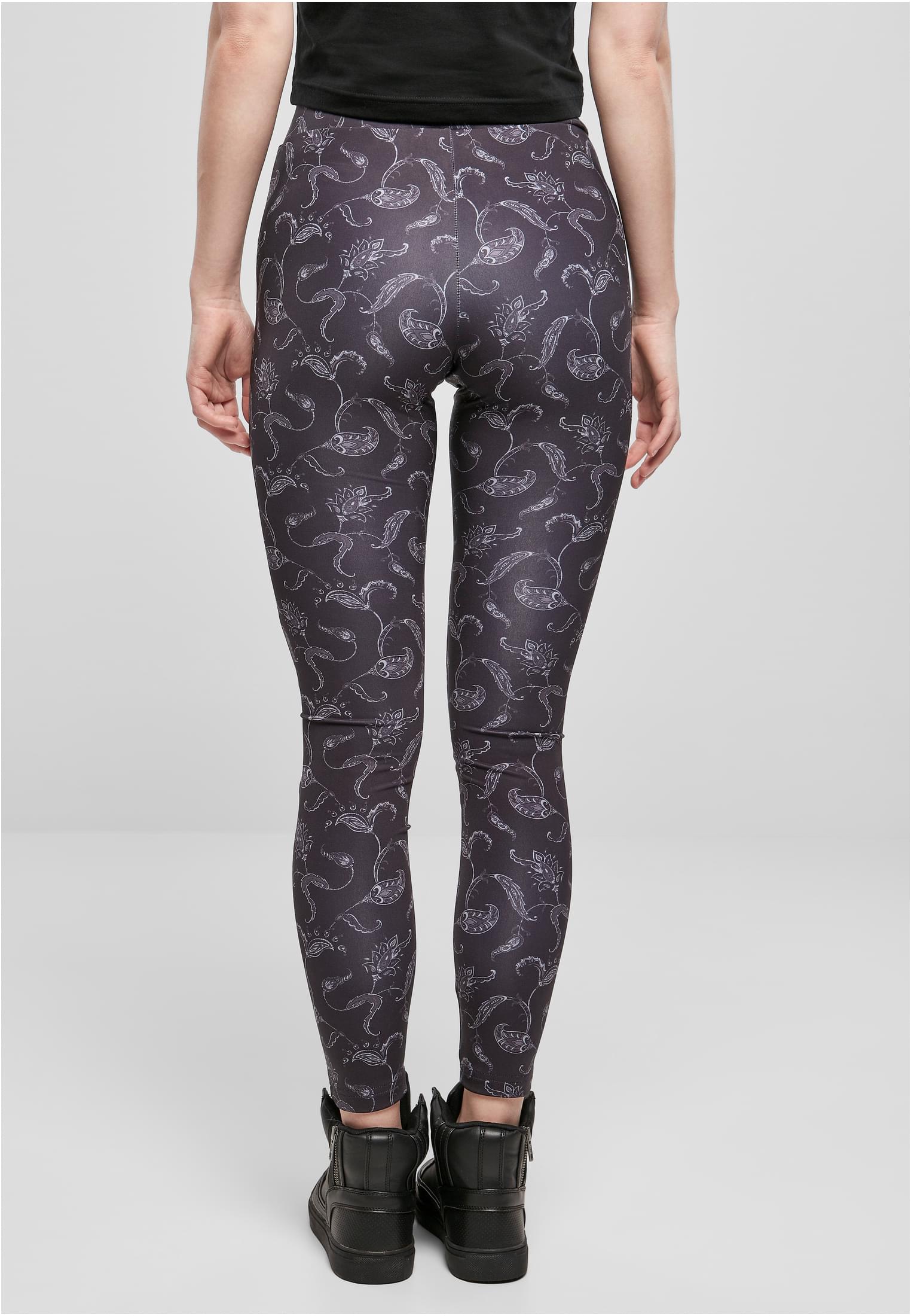Frauen Tech Mesh AOP Leggings schwarz Paisley 3XL
 - variant image 2
