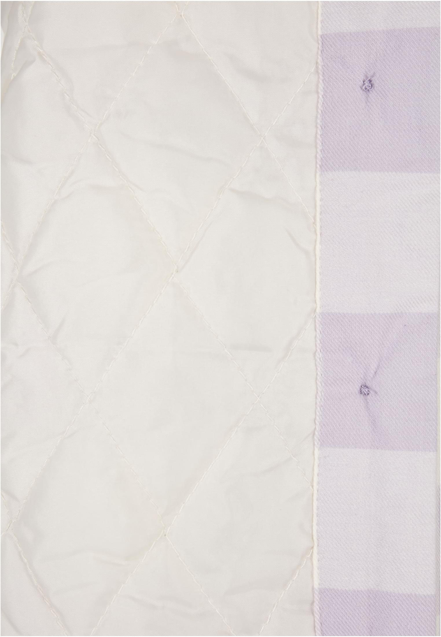 Ladies Flanell Padded Overshirt whitesand/softlilac 3XL - variant image 7