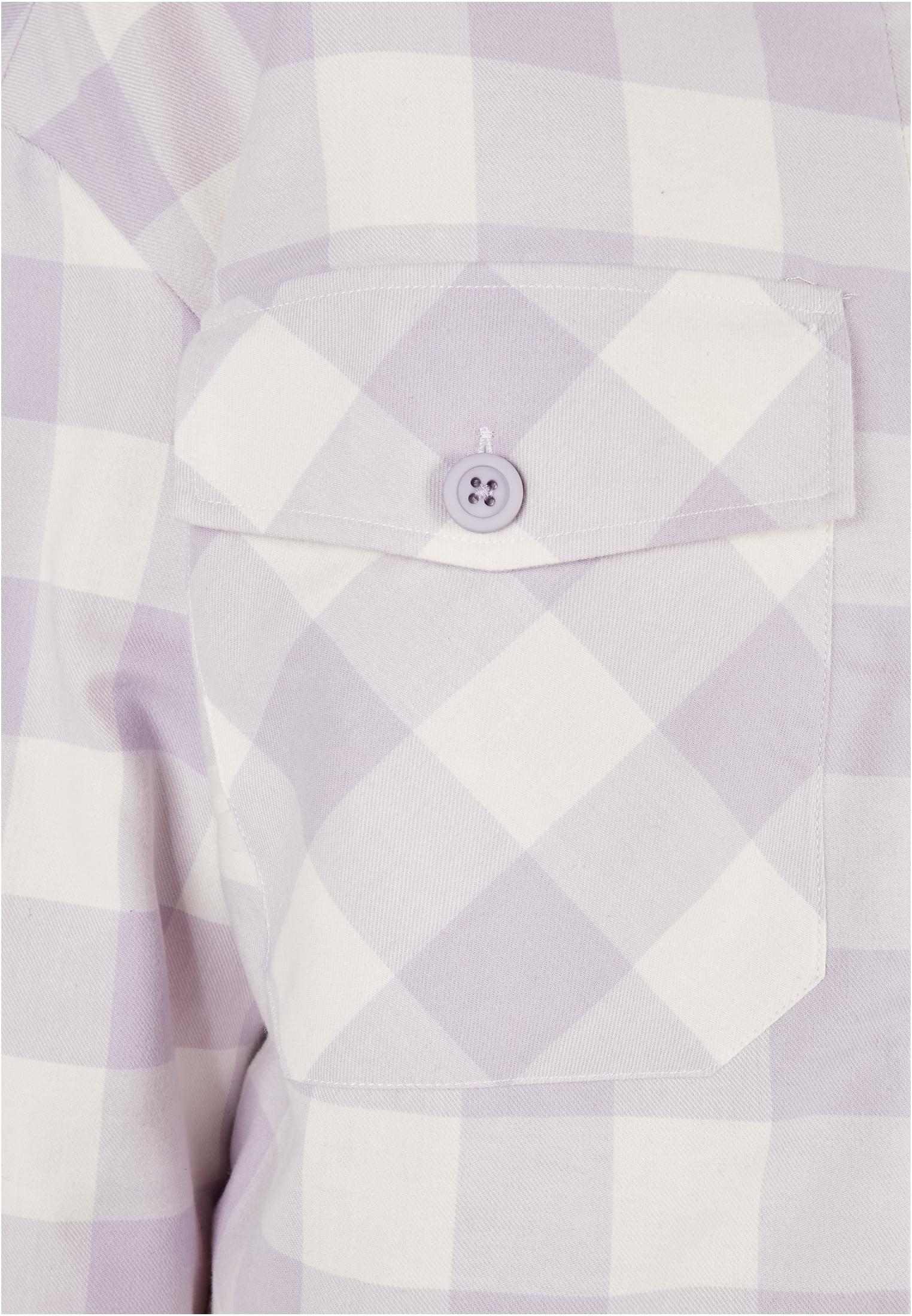 Ladies Flanell Padded Overshirt whitesand/softlilac 3XL - variant image 4