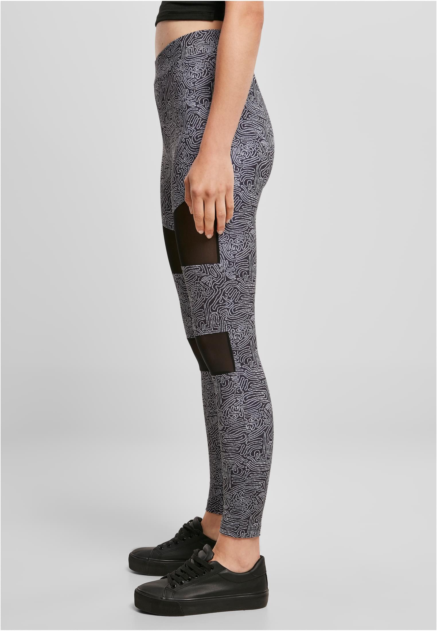 Ladies Tech Mesh AOP Leggings blackzen 3XL - variant image 1
