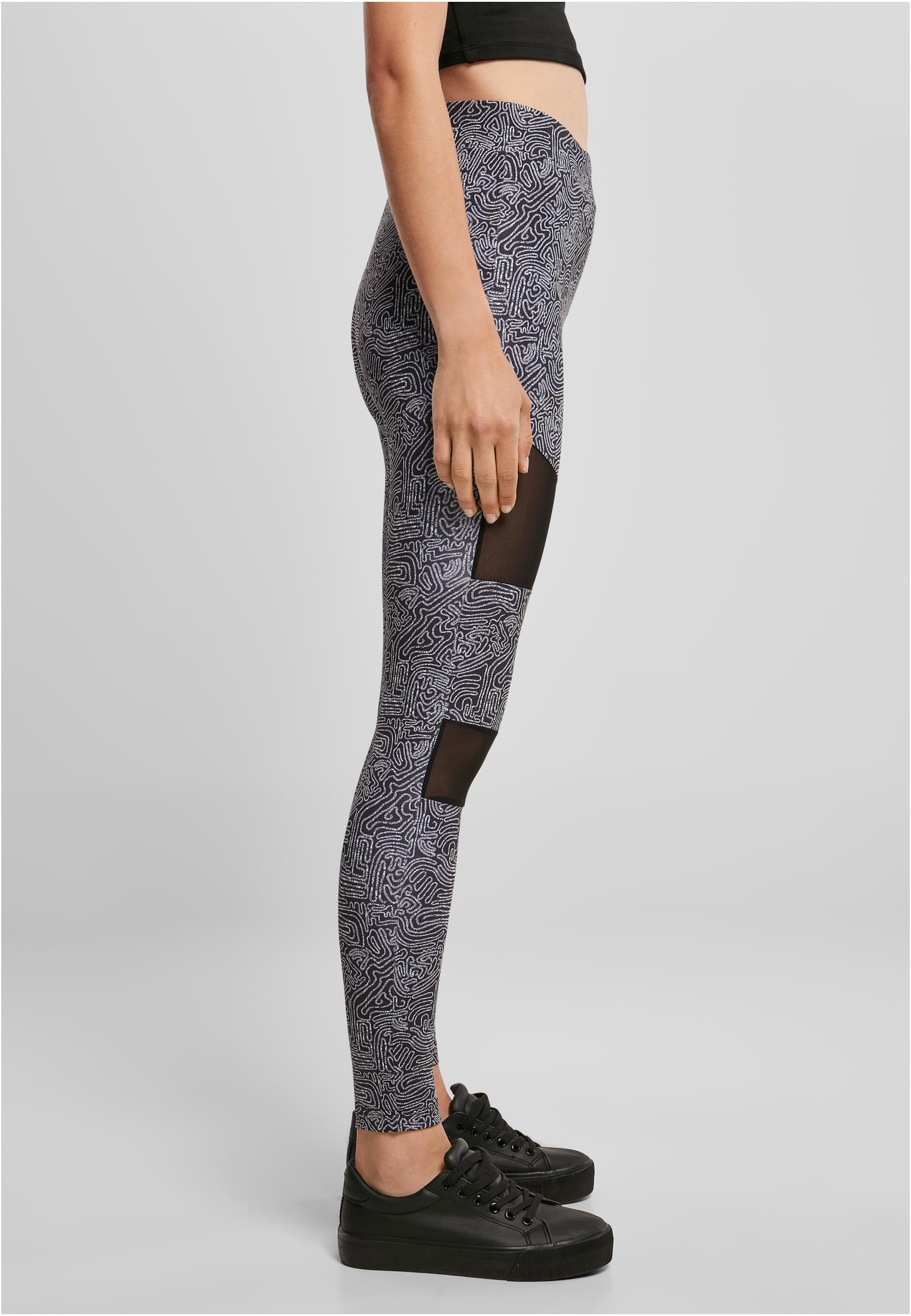 Ladies Tech Mesh AOP Leggings blackzen 3XL - variant image 3