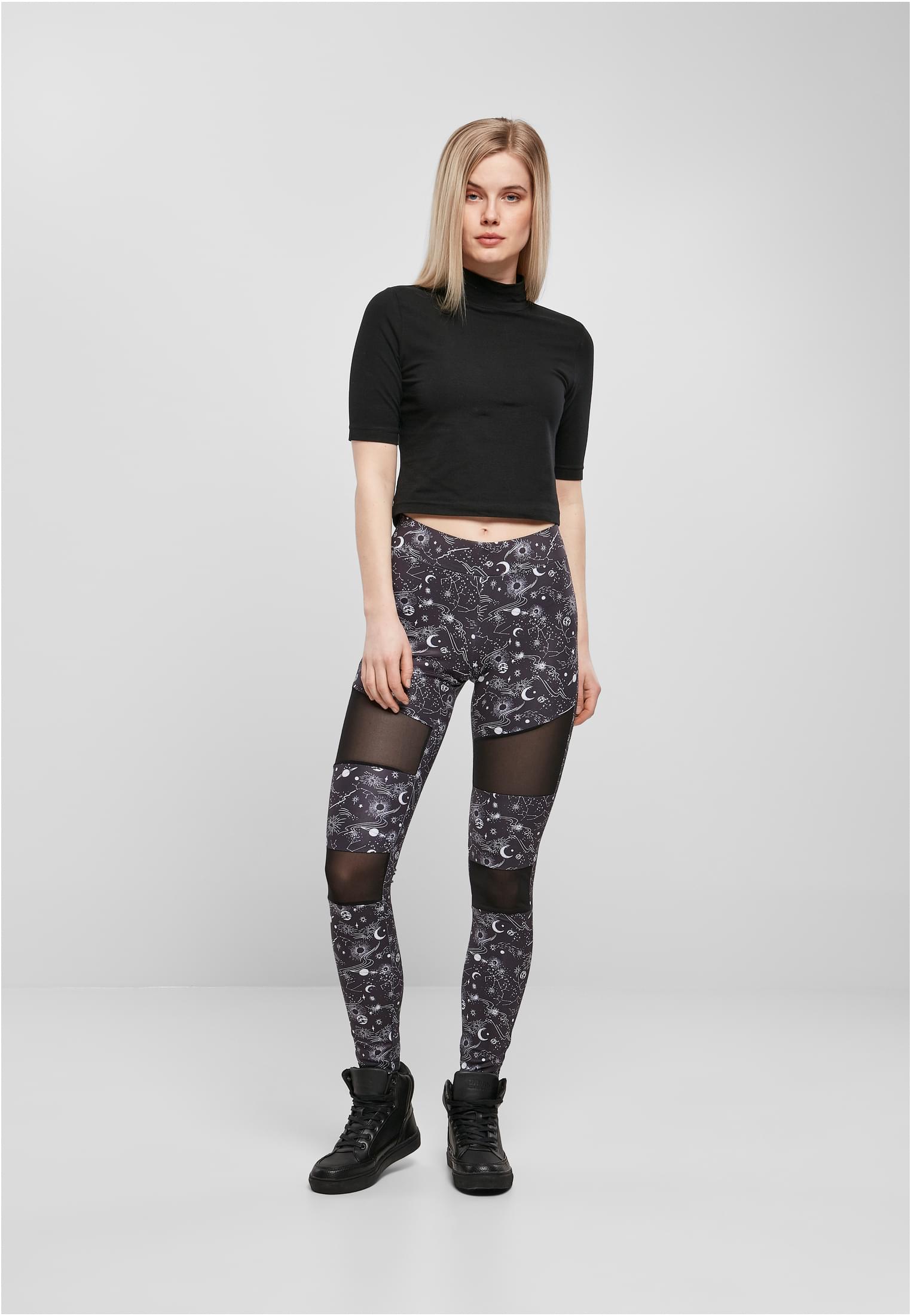 Ladies Tech Mesh AOP Leggings blackuniverse 3XL - variant image 3