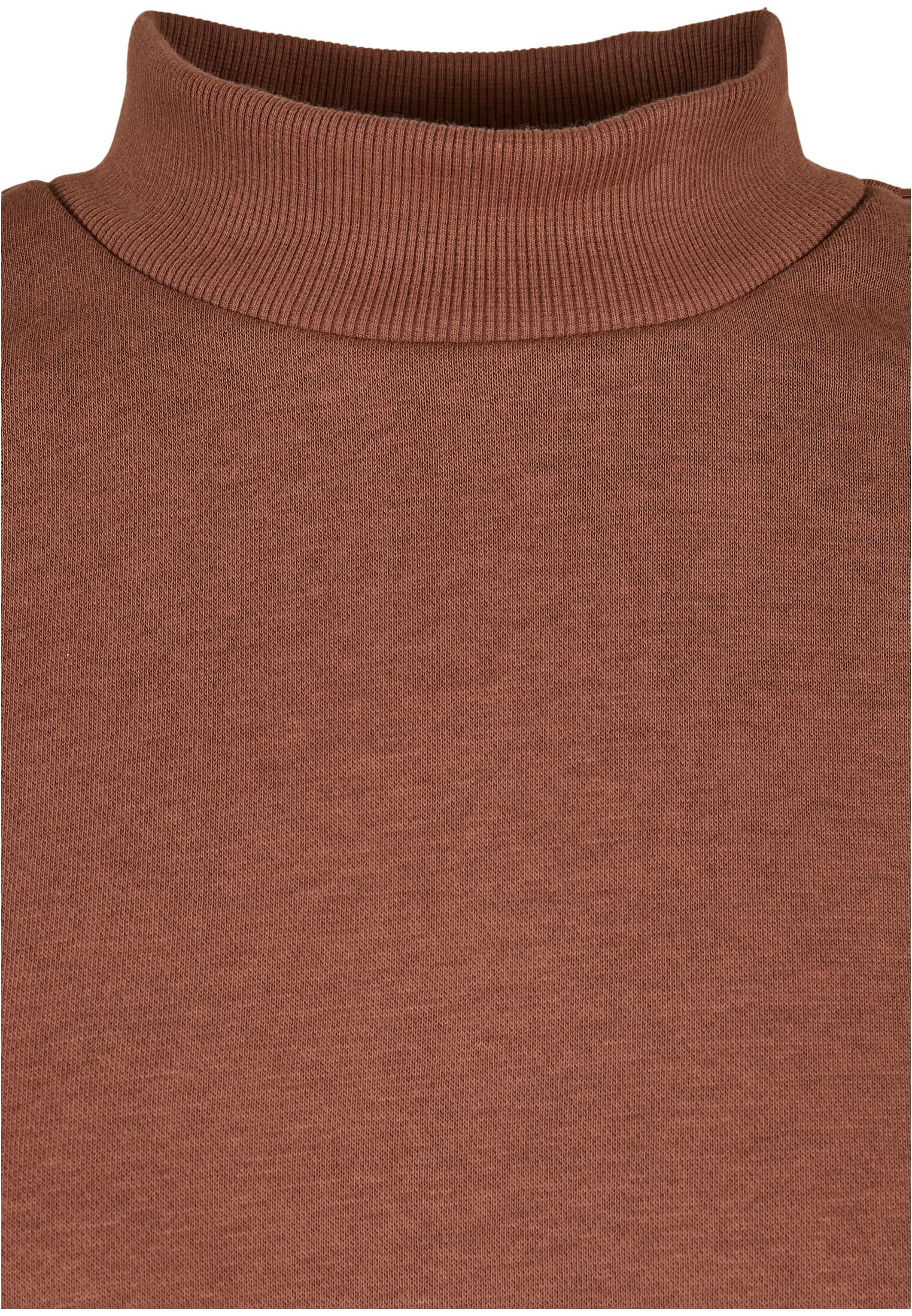 Ladies Cropped Oversized Sweat High Neck Crew bark 3XL - variant image 2