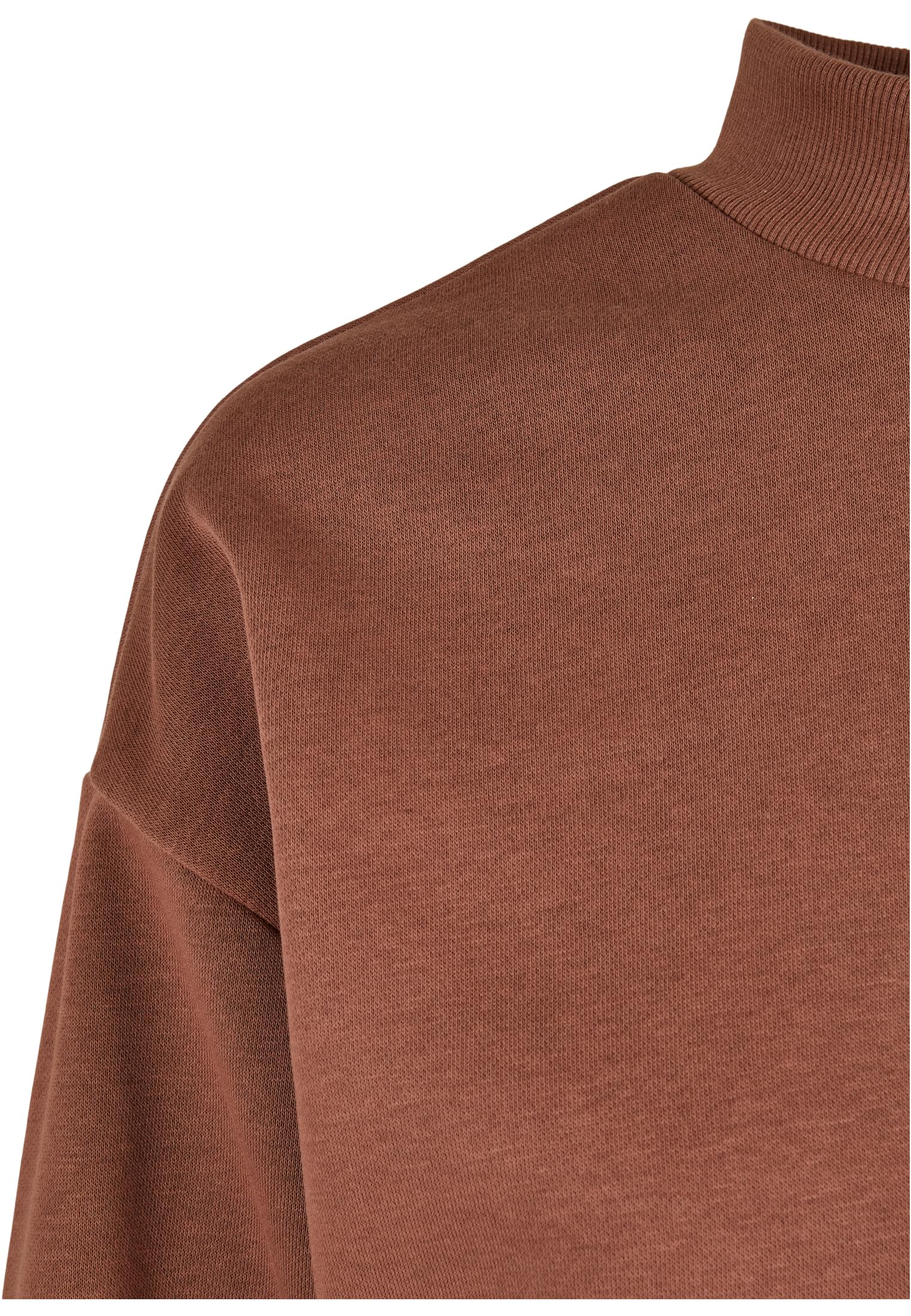 Ladies Cropped Oversized Sweat High Neck Crew bark 3XL - variant image 3