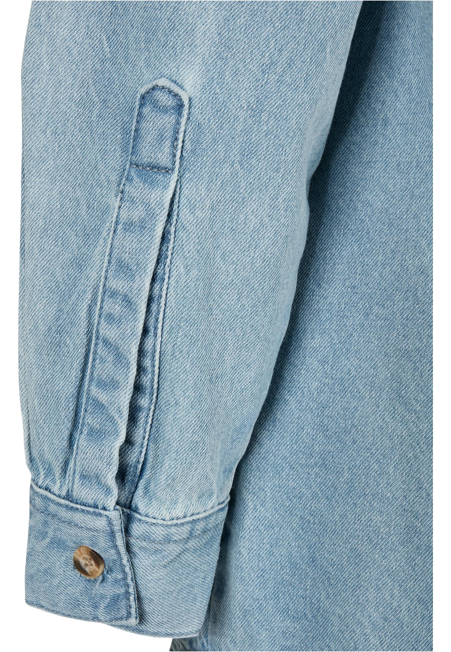 Ladies Oversized Denim Shirt Dress tintedlightbluewashed 3XL - variant image 12