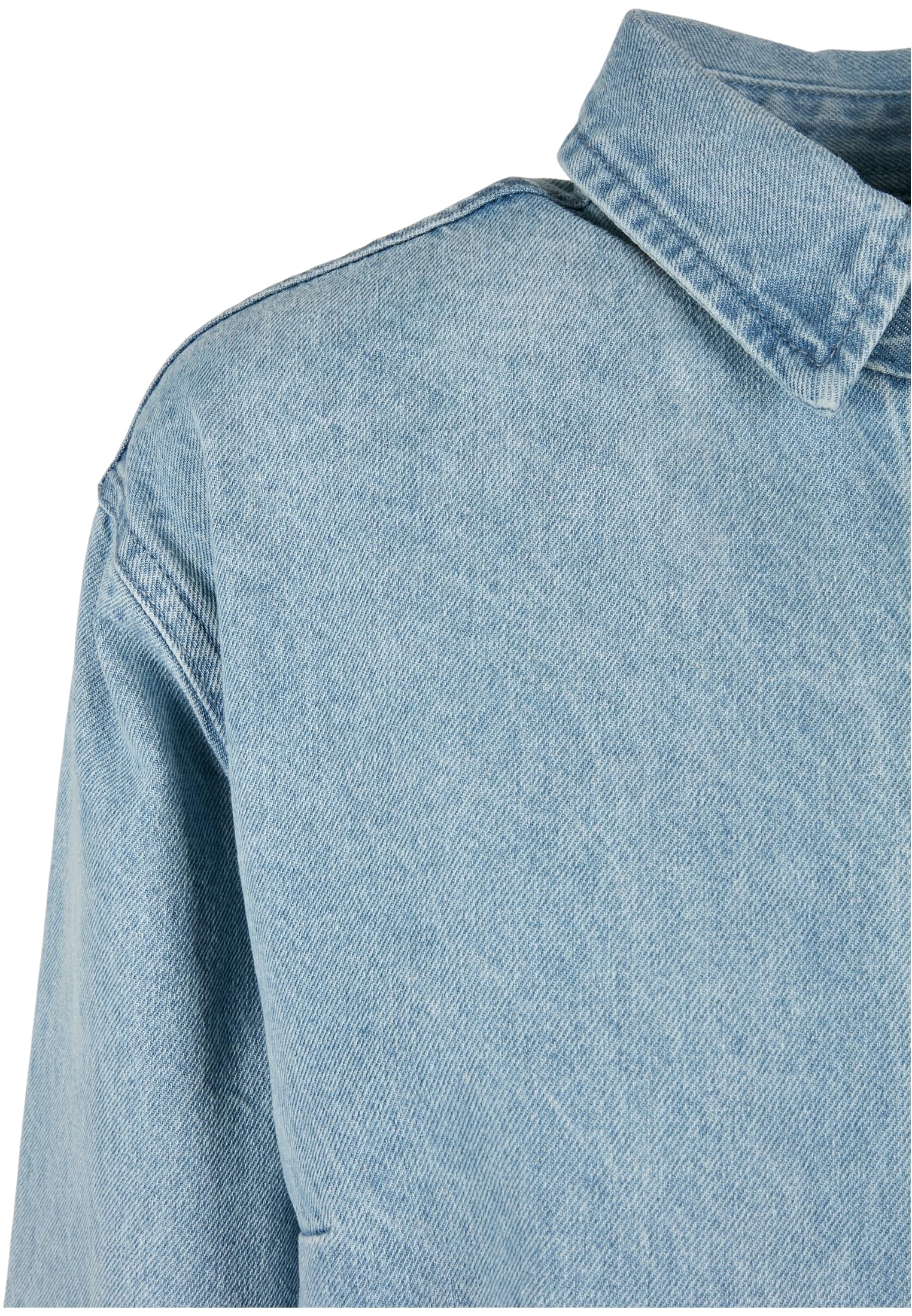 Ladies Oversized Denim Shirt Dress tintedlightbluewashed 3XL - variant image 8
