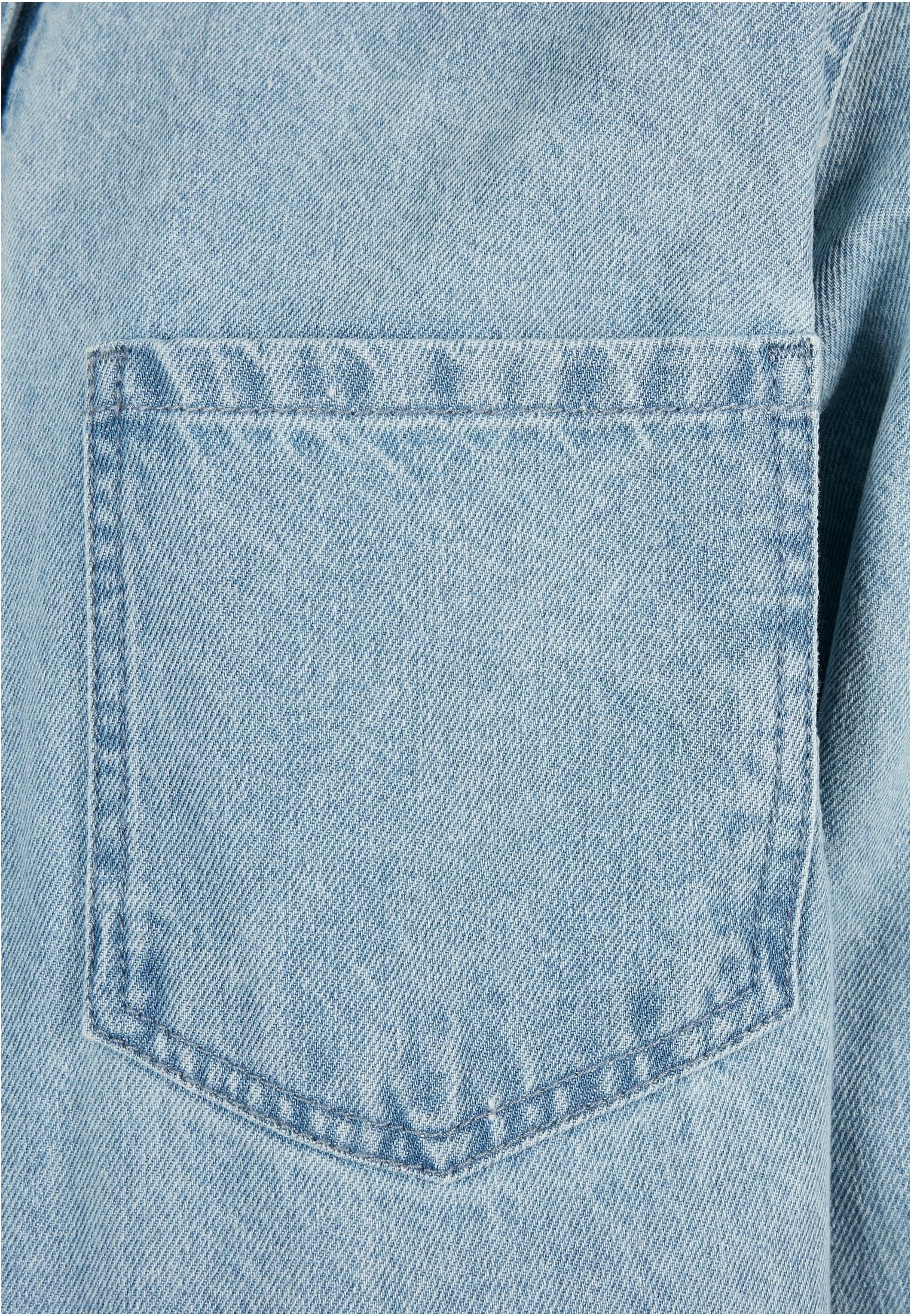 Ladies Oversized Denim Shirt Dress tintedlightbluewashed 3XL - variant image 9