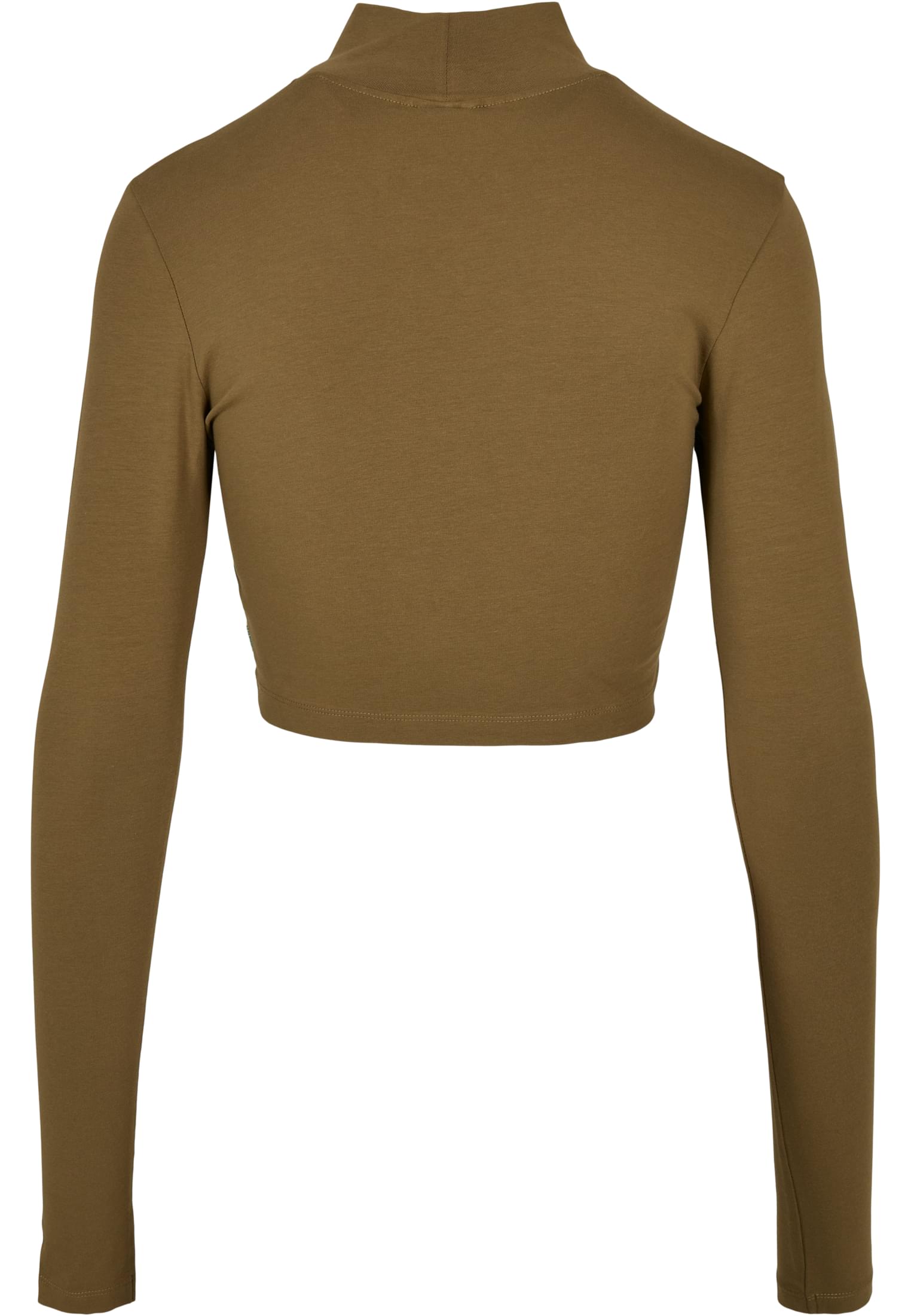 Ladies Organic Cropped Turtelneck Longsleeve tiniolive 3XL - variant image 1