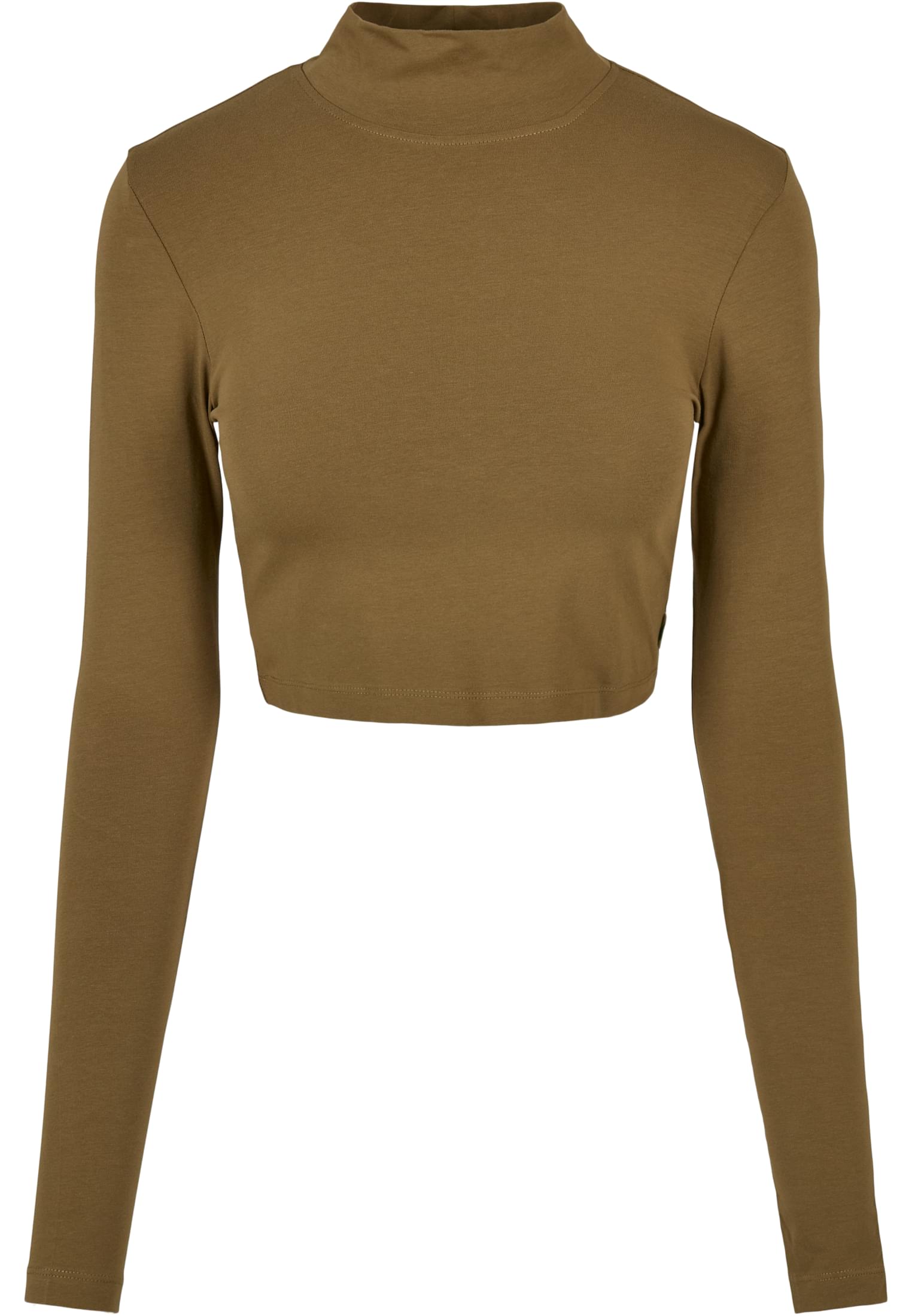 Ladies Organic Cropped Turtelneck Longsleeve tiniolive 3XL - alternate variant 3