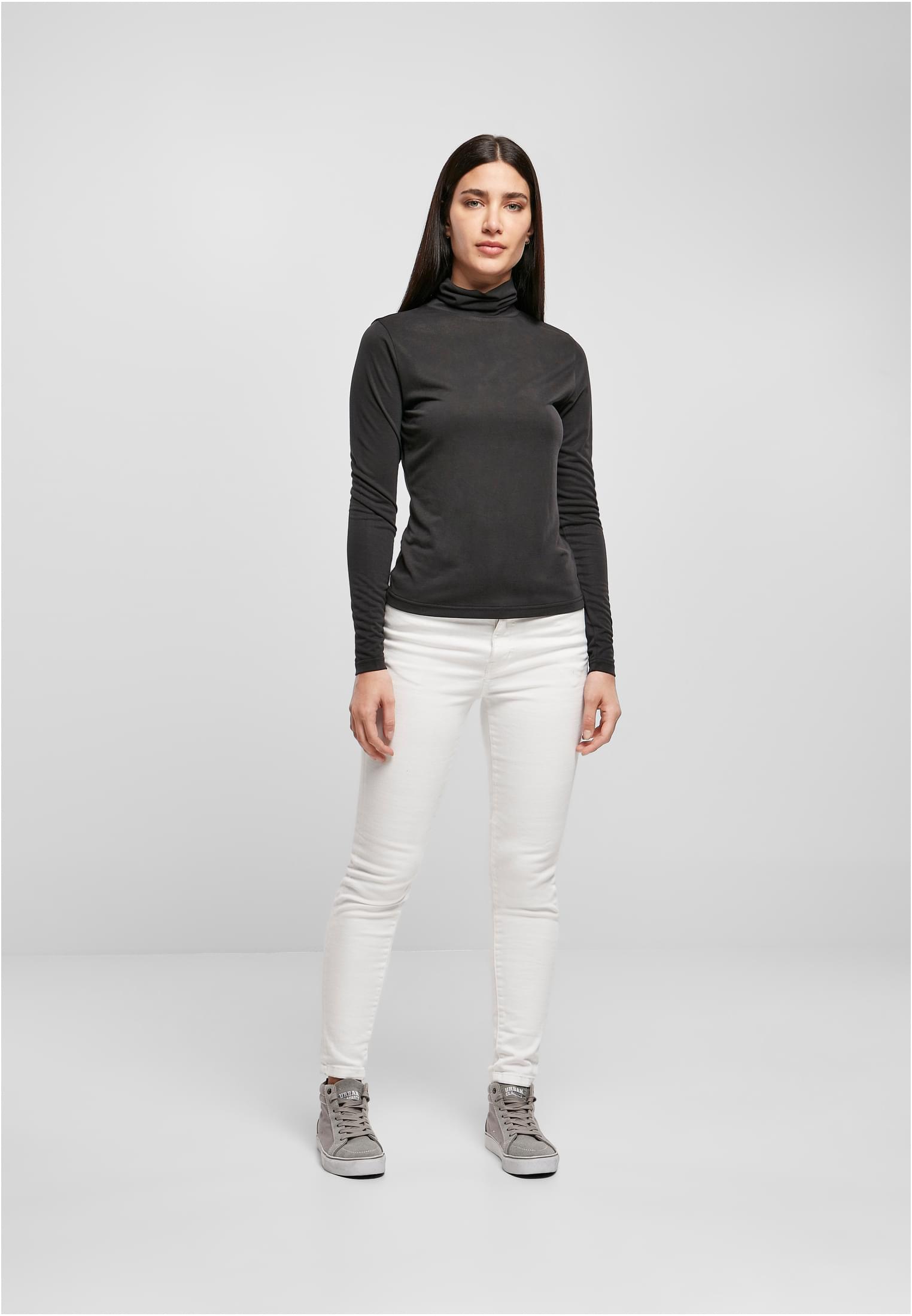 Ladies Modal Turtleneck Longsleeve black 3XL - variant image 4