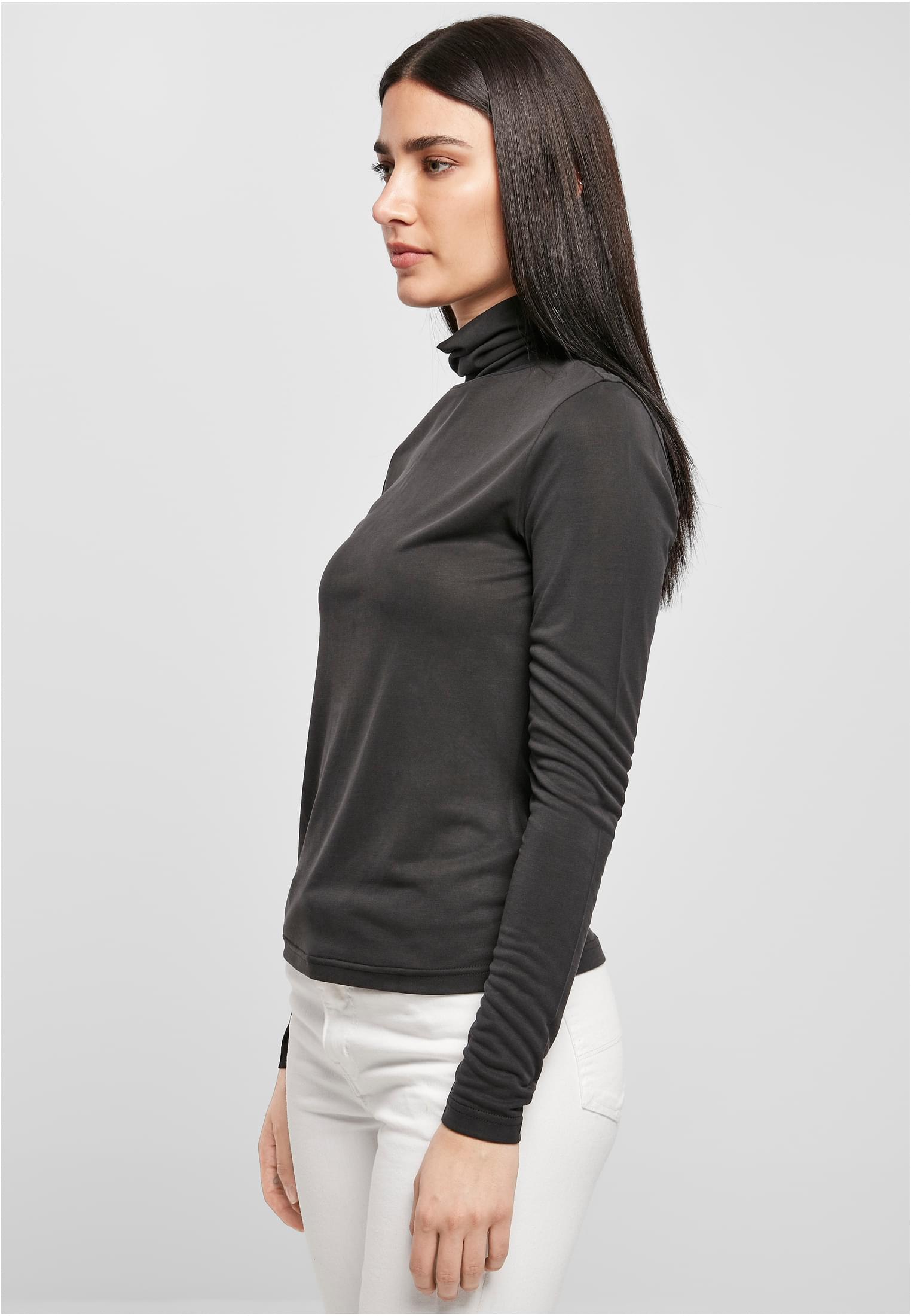 Ladies Modal Turtleneck Longsleeve black 3XL - variant image 1