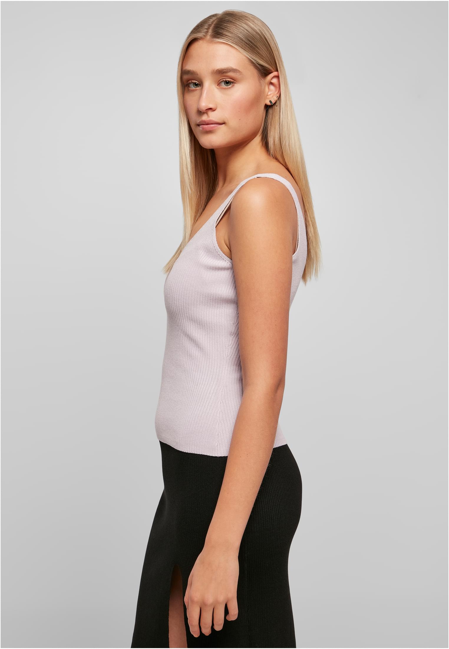 T-shirt en maille torsadée femme, lilac clair, 3XL
 - variant image 1