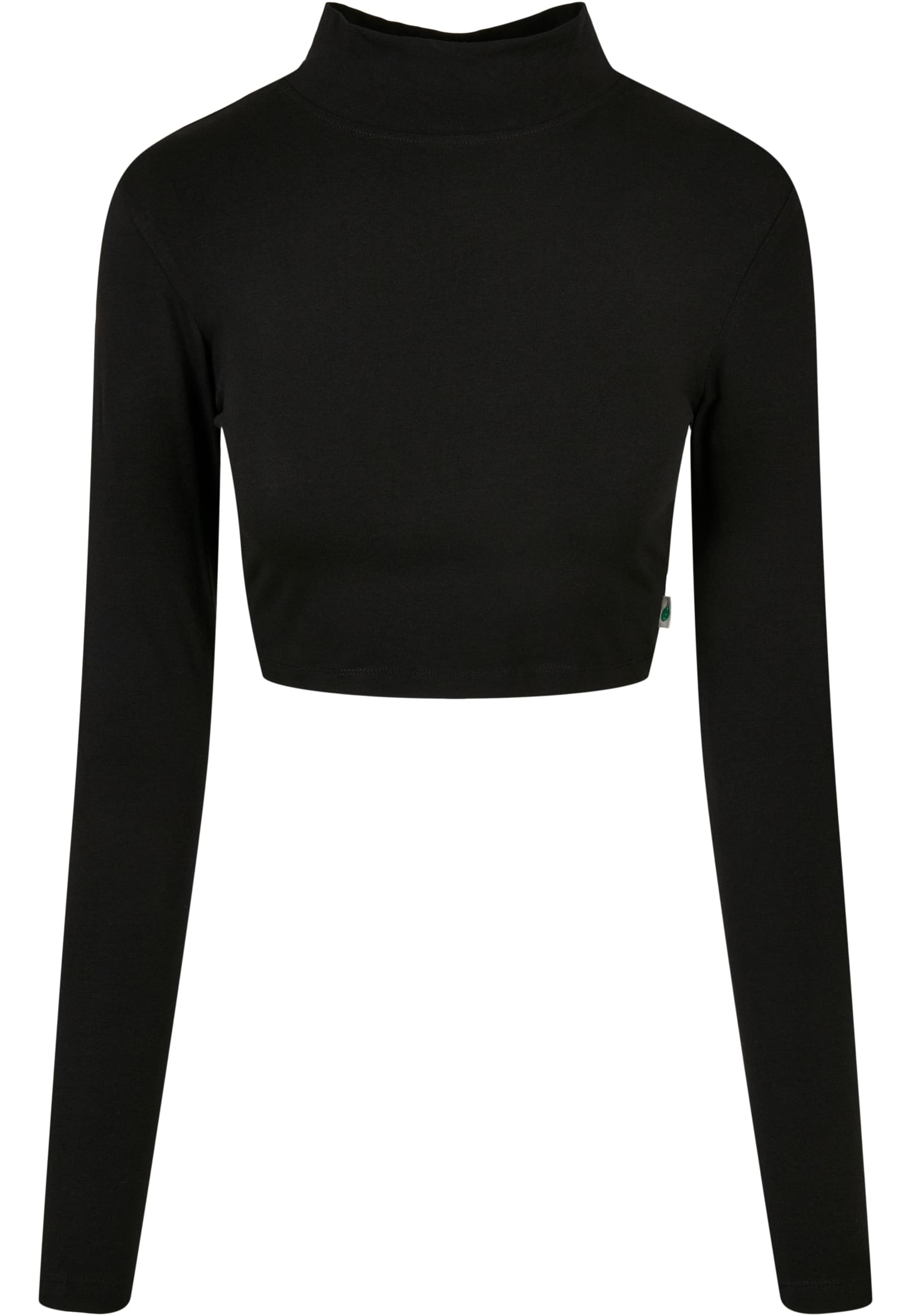 Ladies Organic Cropped Turtelneck Longsleeve black 3XL - alternate variant 1