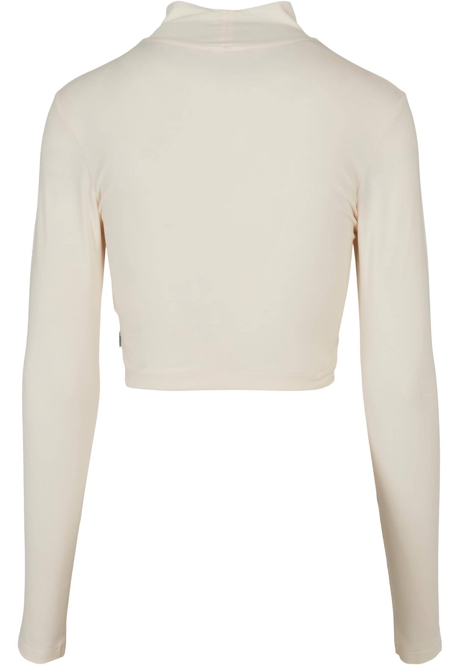 Ladies Organic Cropped Turtelneck Longsleeve whitesand 3XL - variant image 1